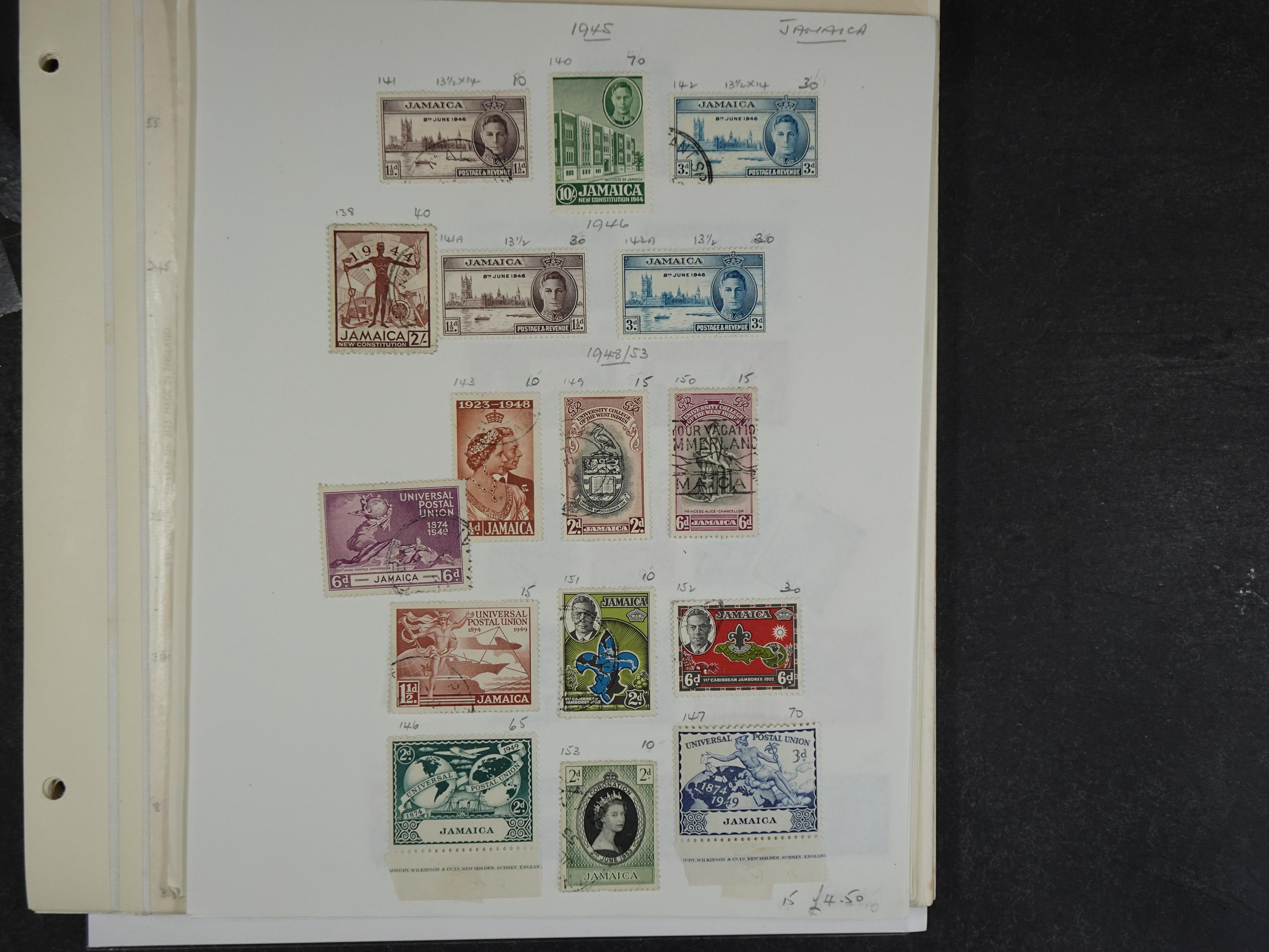 Verzameling vanaf klassiek met doubletten op bladen.
Bevat beter genoteerd. 15