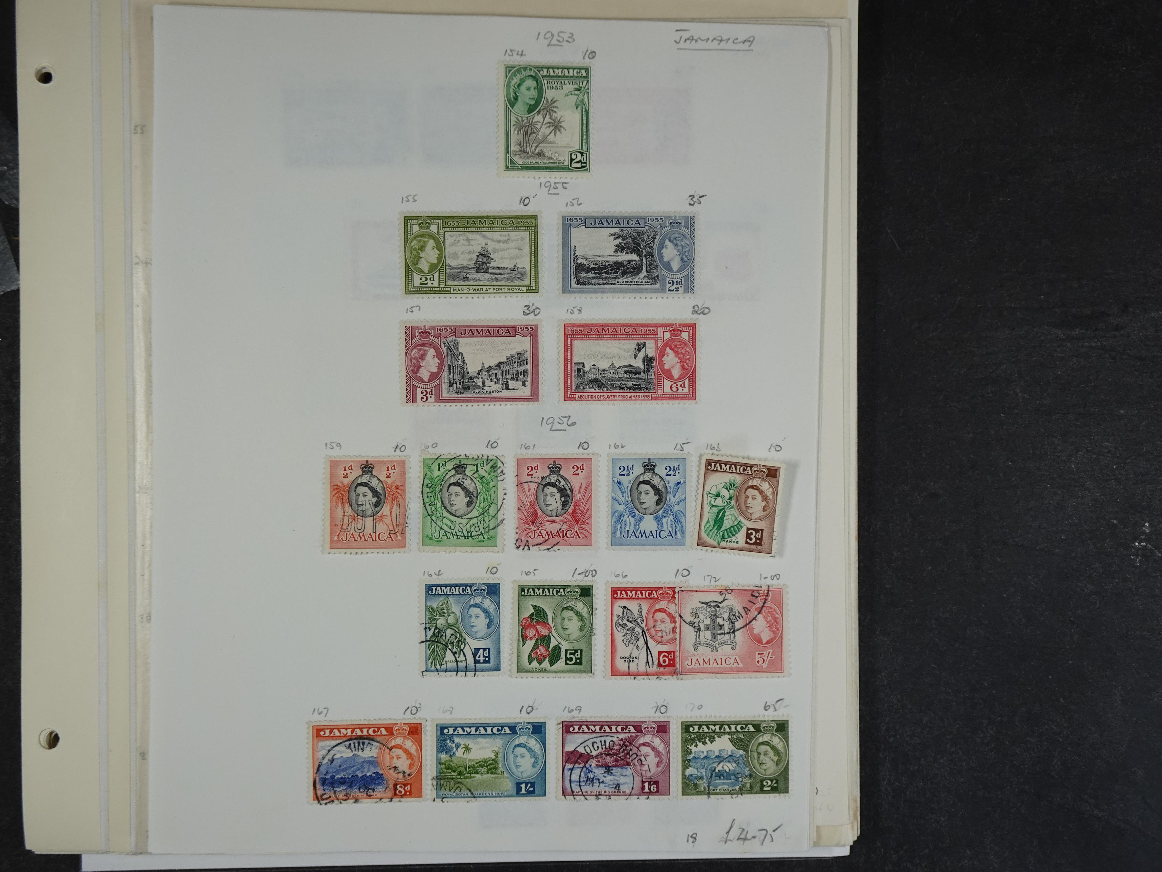 Verzameling vanaf klassiek met doubletten op bladen.
Bevat beter genoteerd. 16