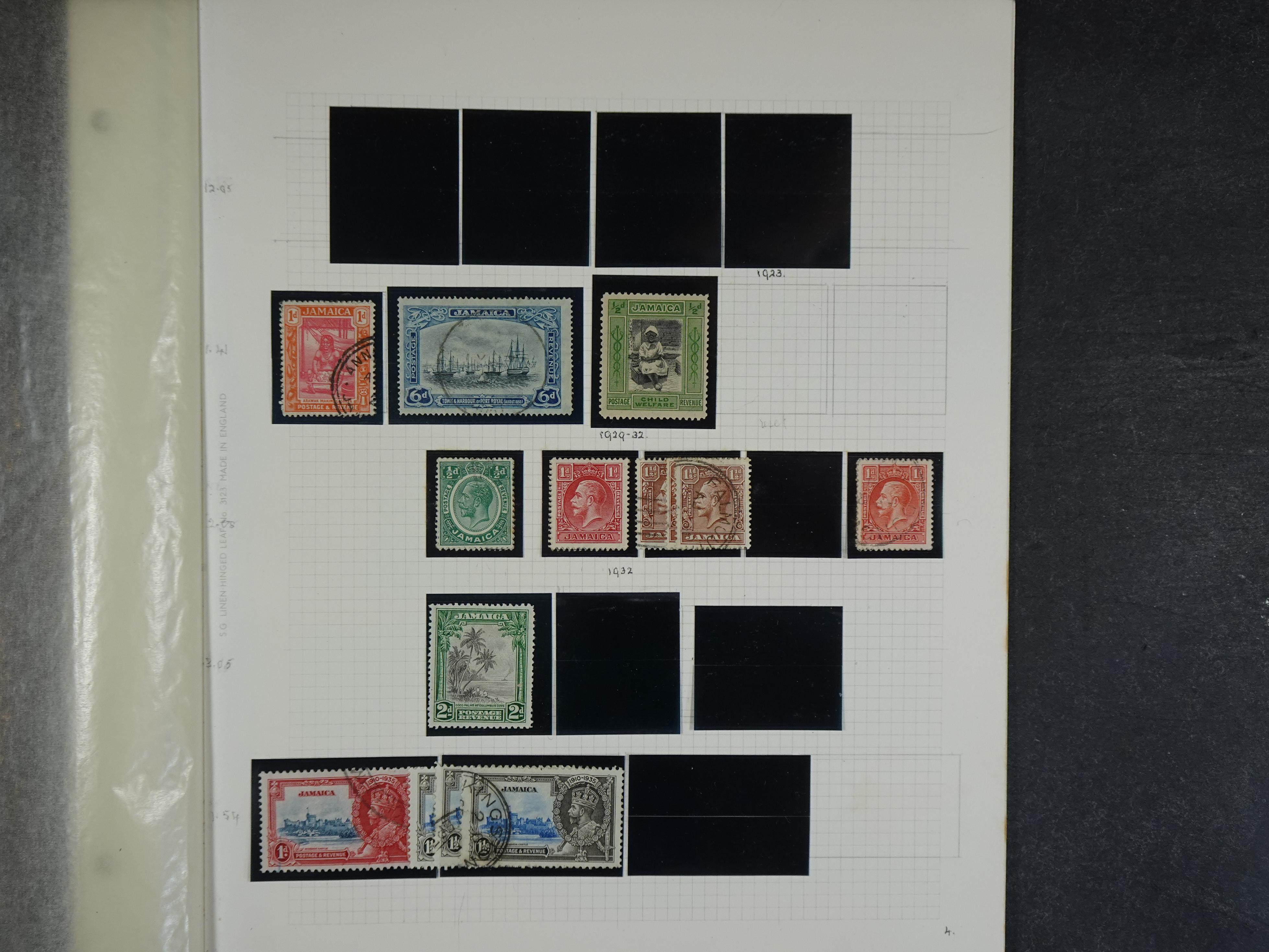 Verzameling vanaf klassiek met doubletten op bladen.
Bevat beter genoteerd. 36