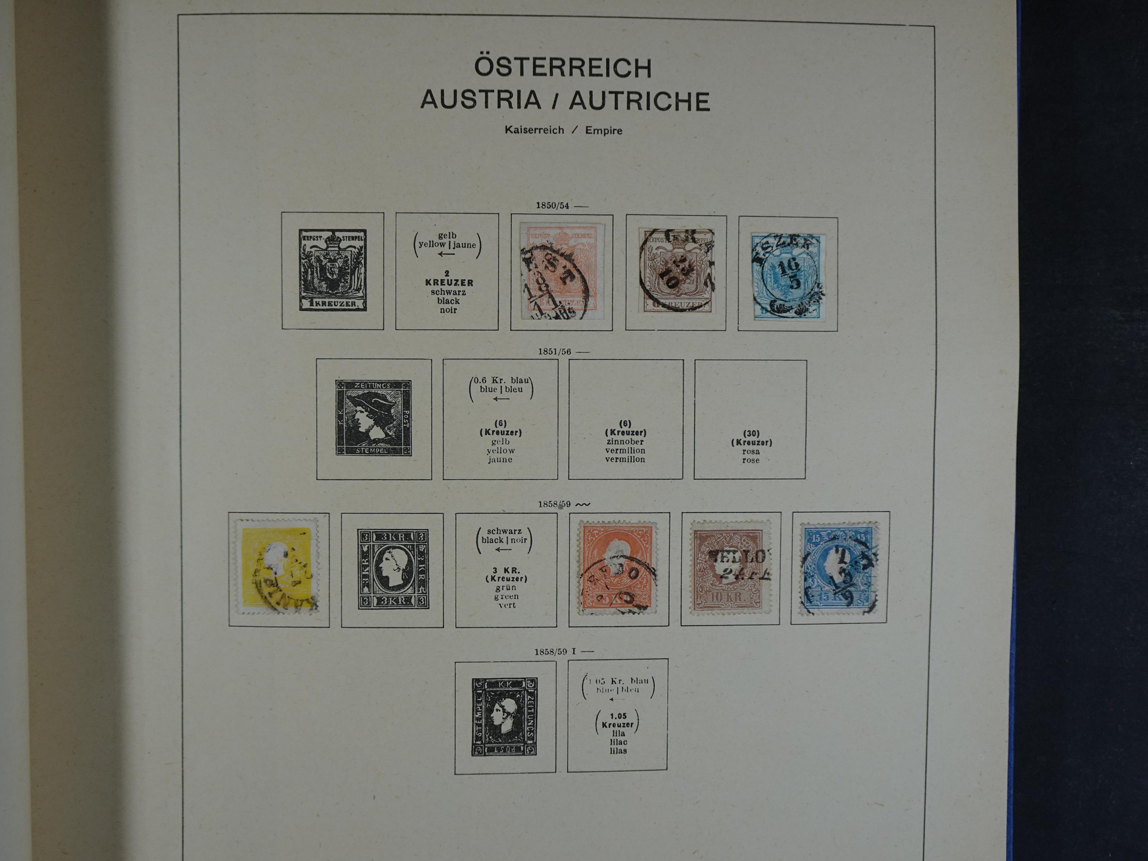 Nette verzameling in Schaubek album.
Bevat ook wat back of the book.