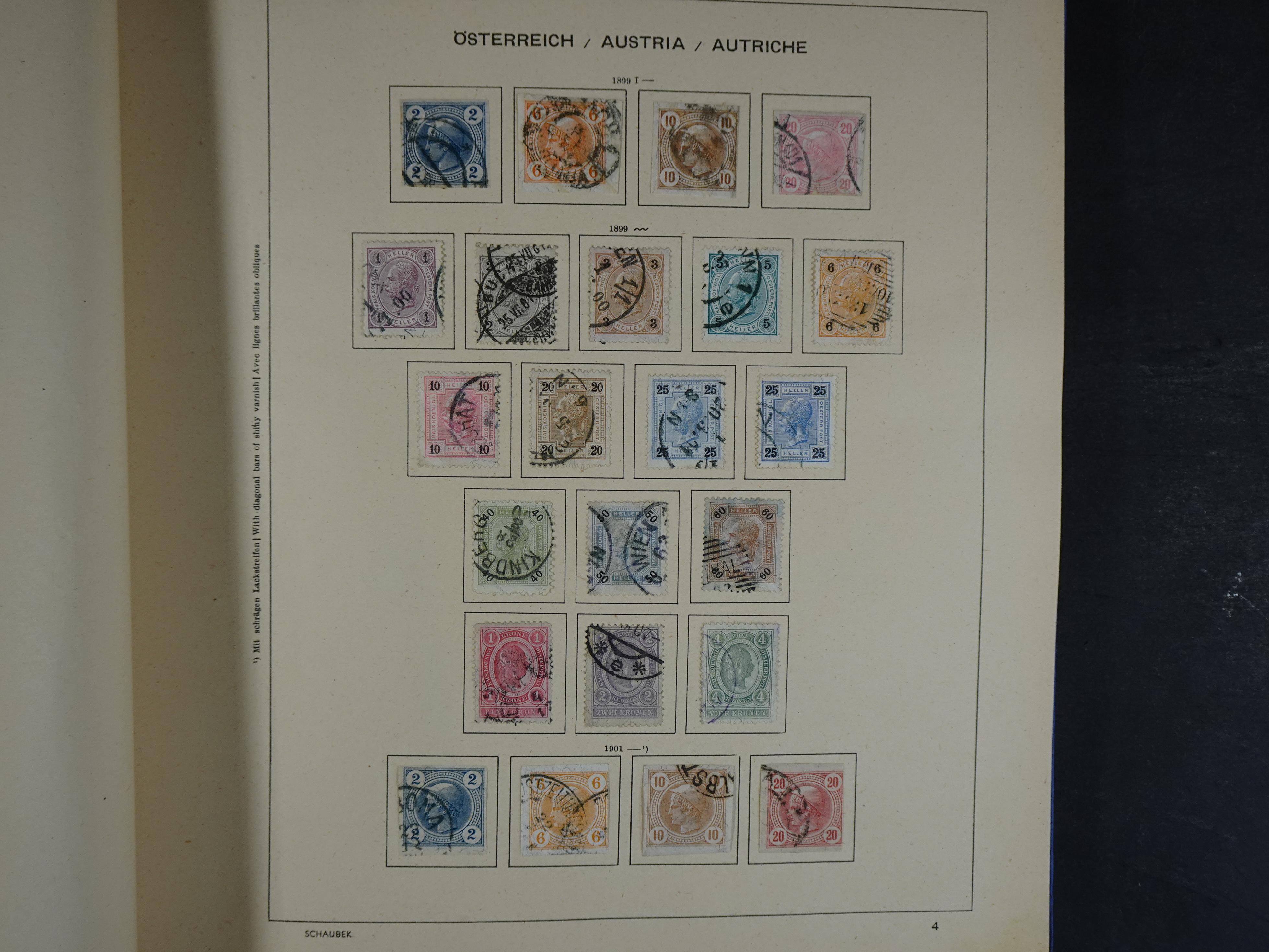 Nette verzameling in Schaubek album.
Bevat ook wat back of the book. 5