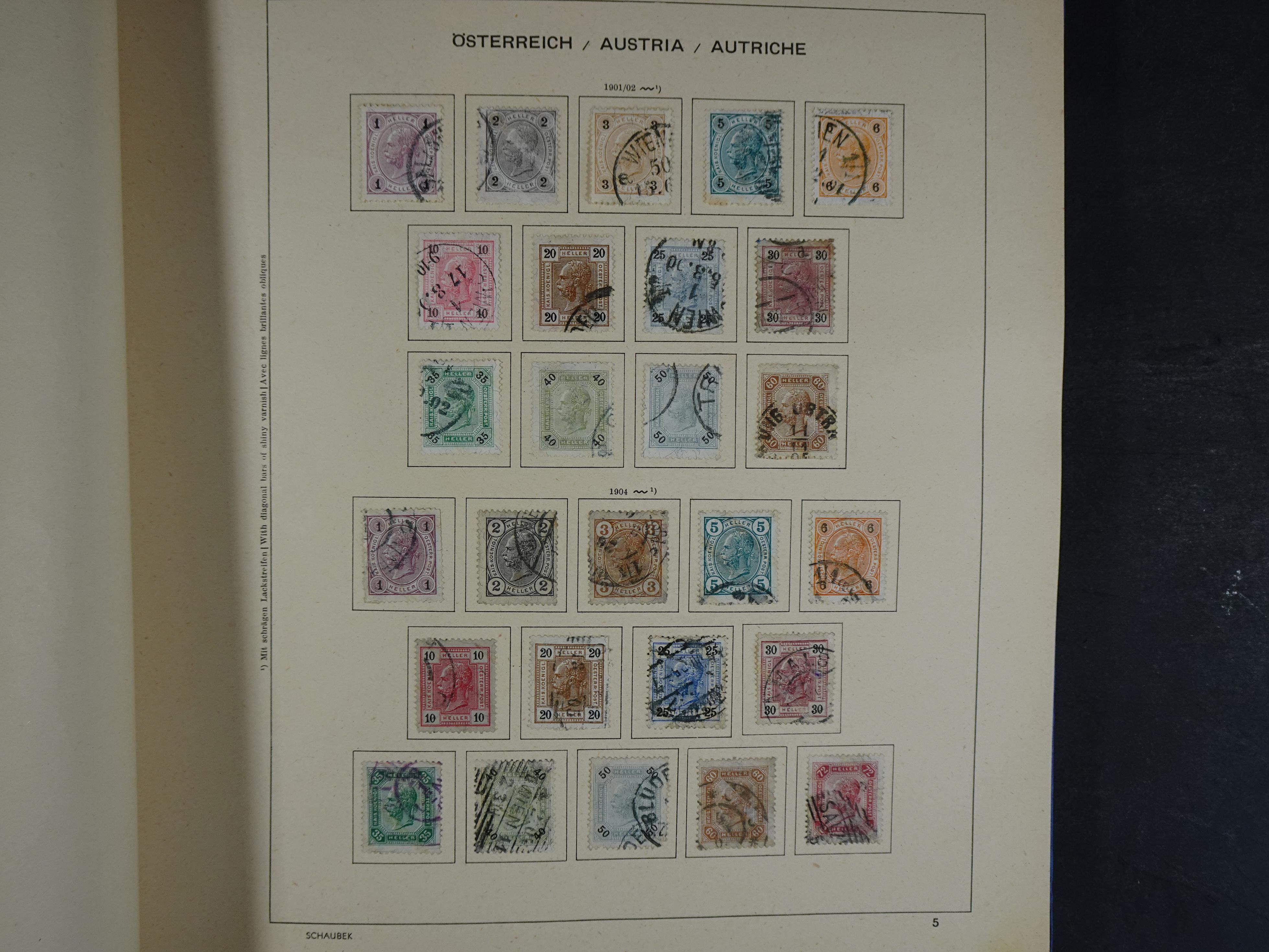 Nette verzameling in Schaubek album.
Bevat ook wat back of the book. 6