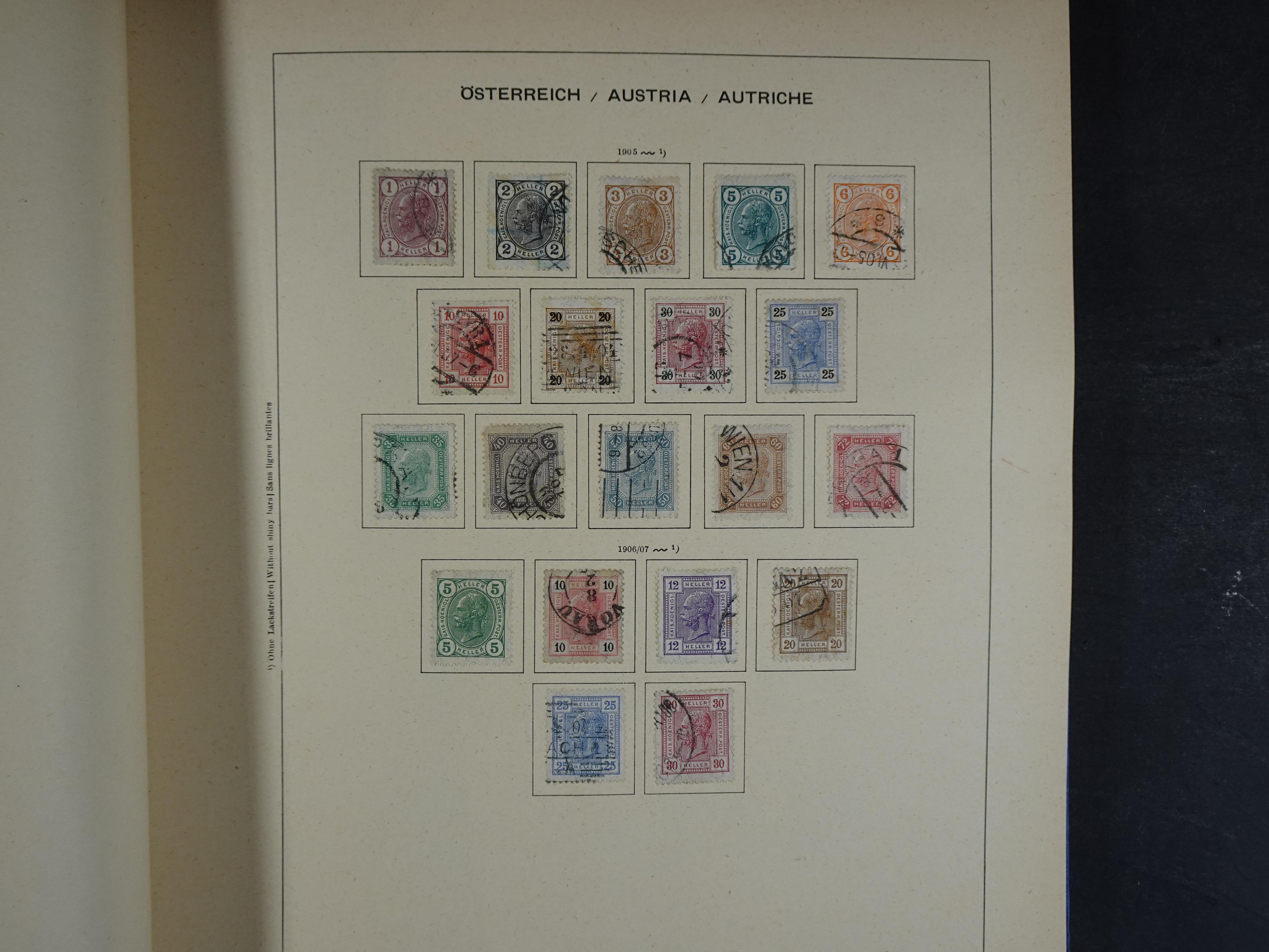 Nette verzameling in Schaubek album.
Bevat ook wat back of the book. 7