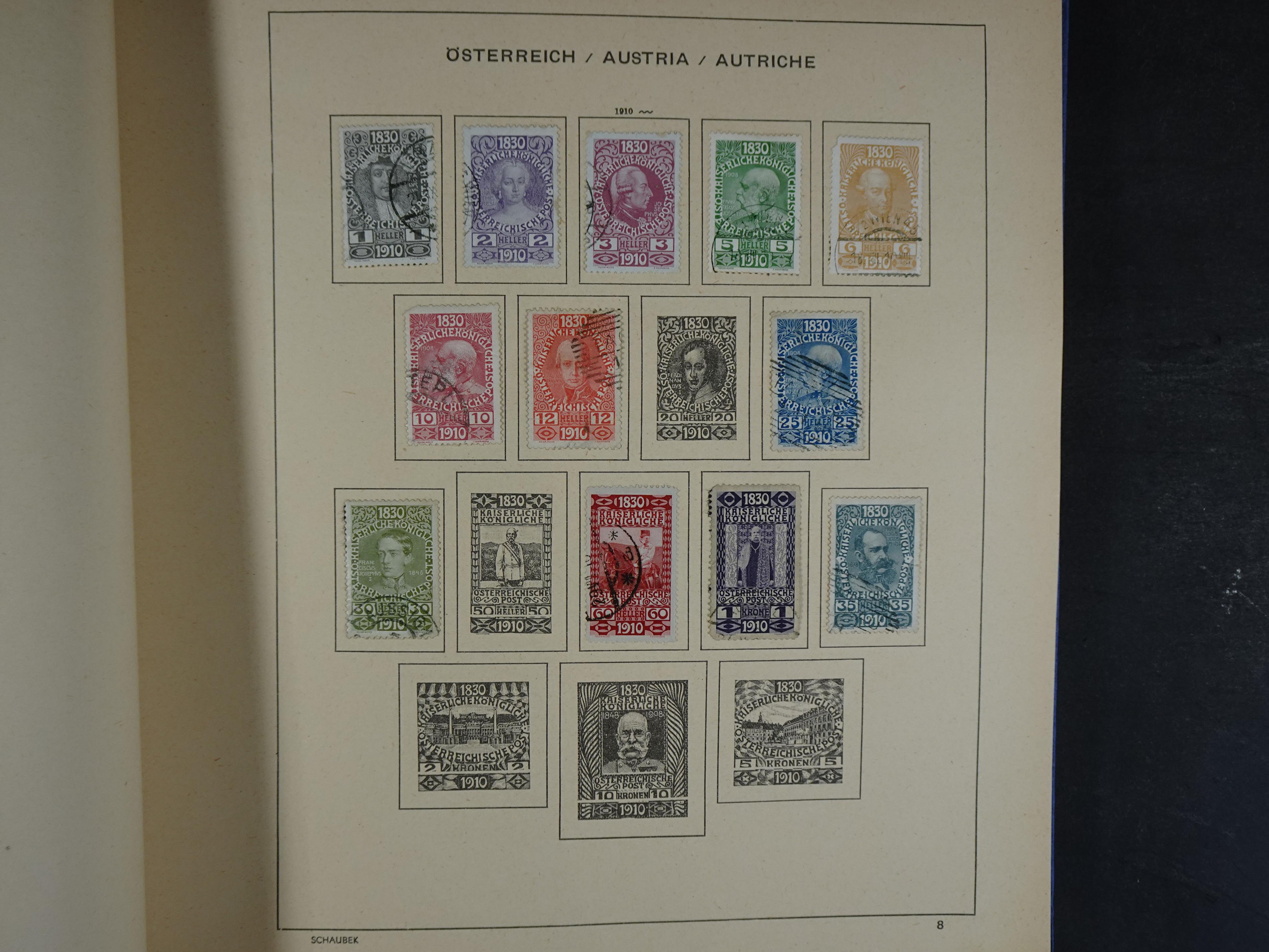 Nette verzameling in Schaubek album.
Bevat ook wat back of the book. 10