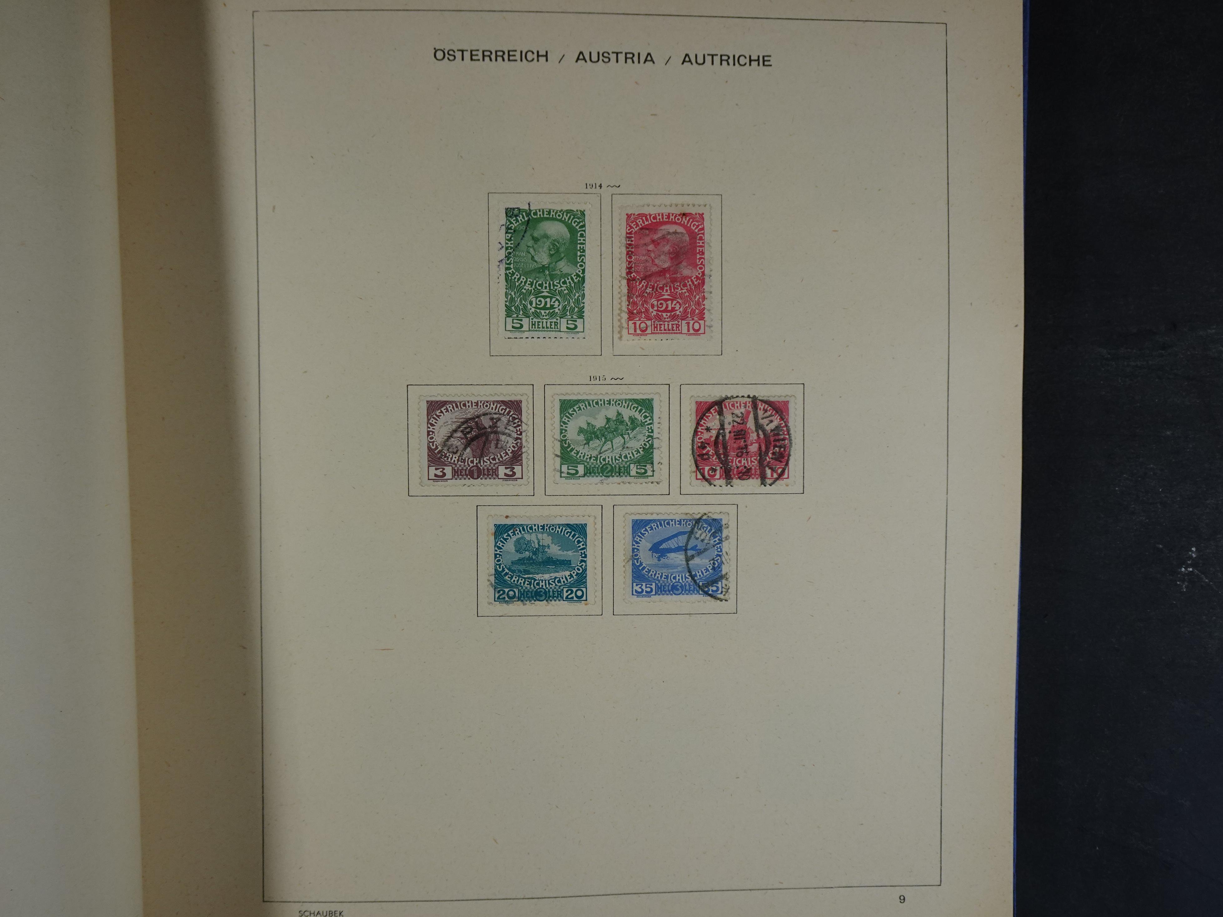 Nette verzameling in Schaubek album.
Bevat ook wat back of the book. 11