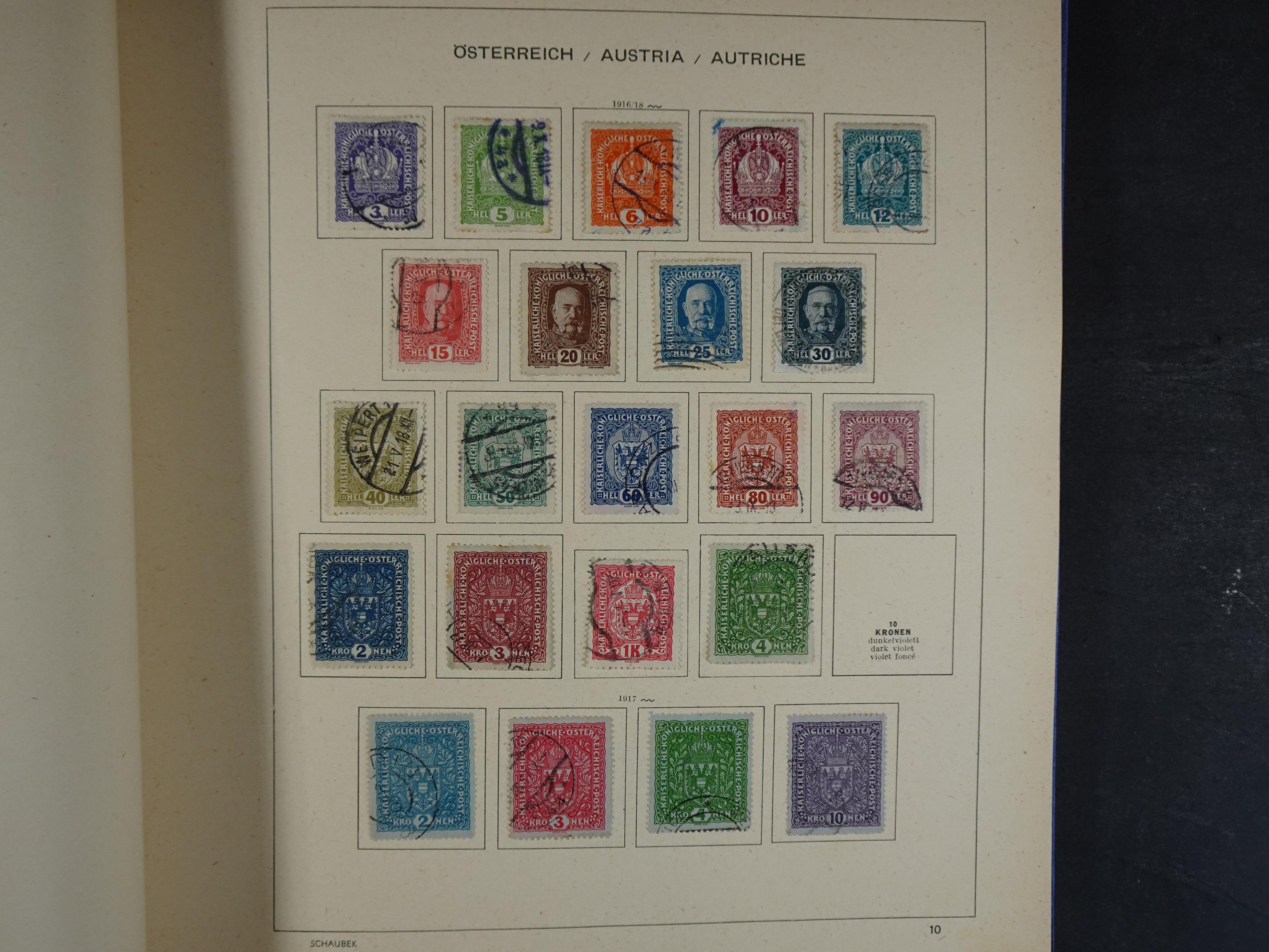 Nette verzameling in Schaubek album.
Bevat ook wat back of the book. 12