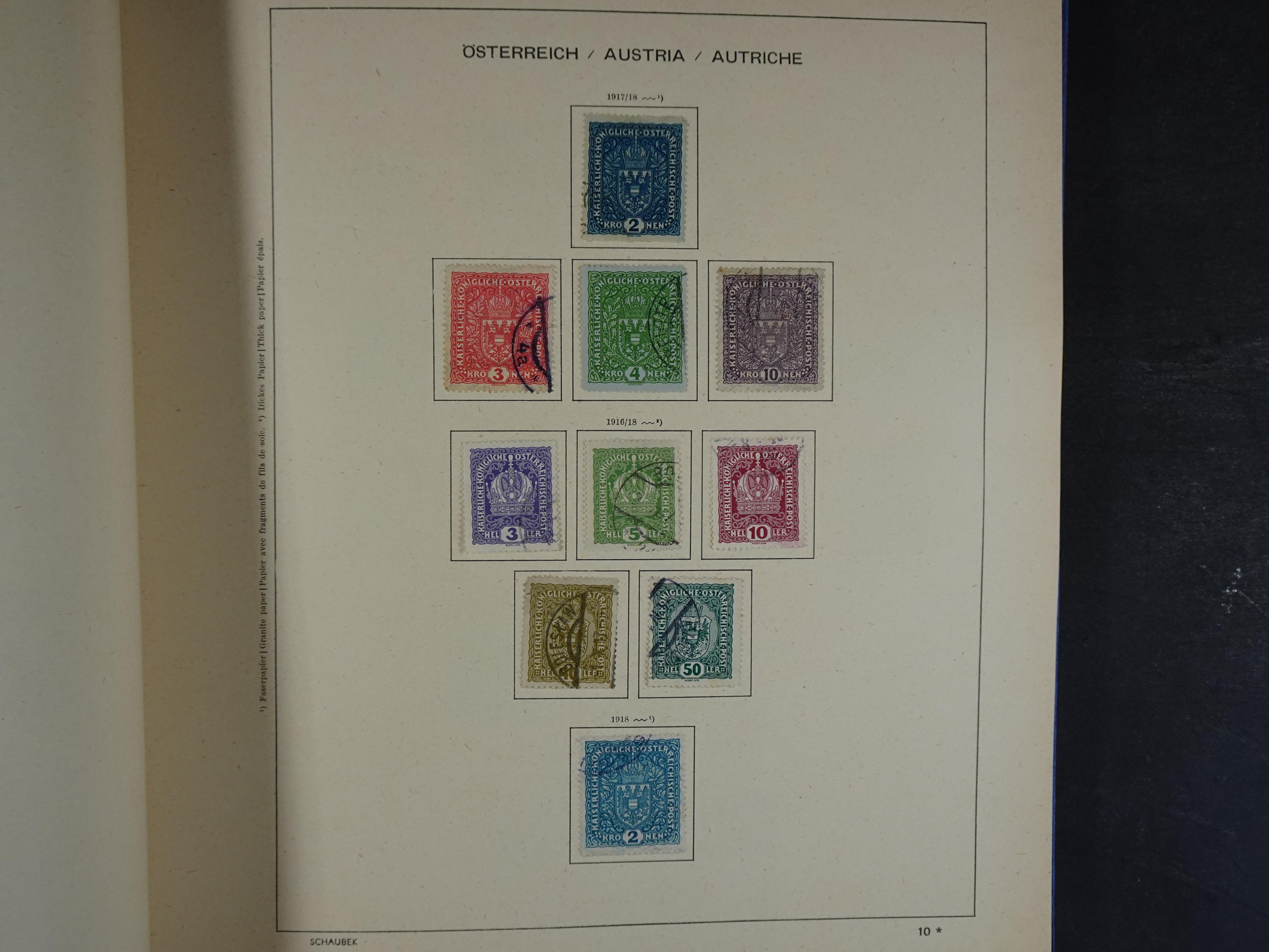 Nette verzameling in Schaubek album.
Bevat ook wat back of the book. 13