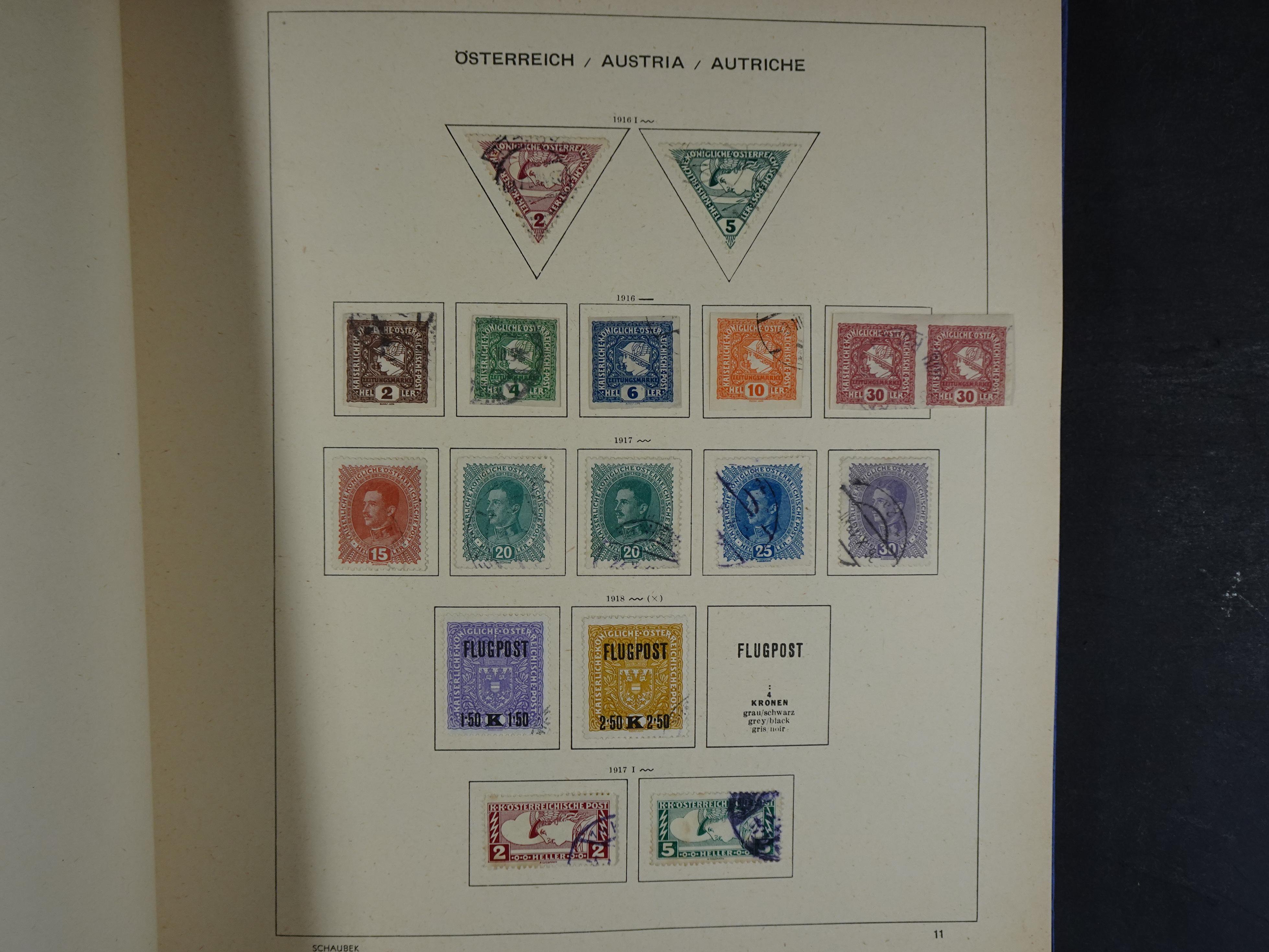 Nette verzameling in Schaubek album.
Bevat ook wat back of the book. 14