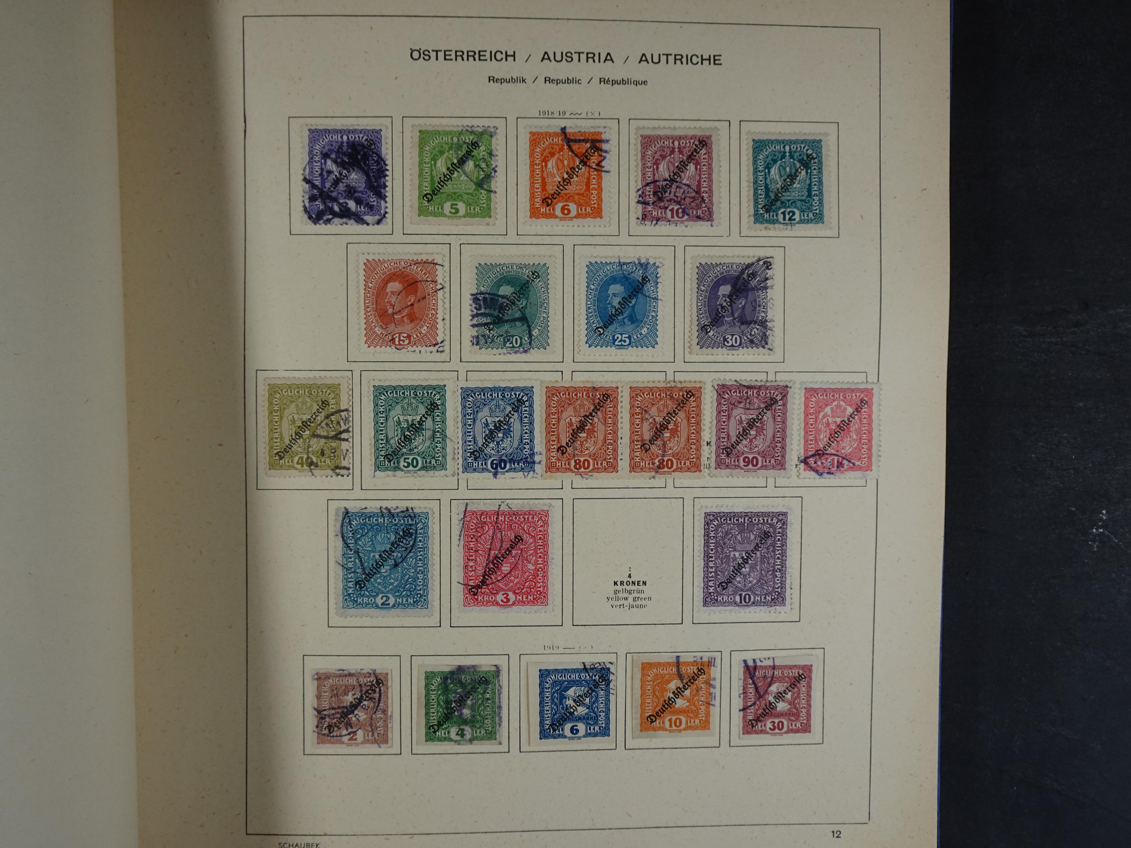 Nette verzameling in Schaubek album.
Bevat ook wat back of the book. 15