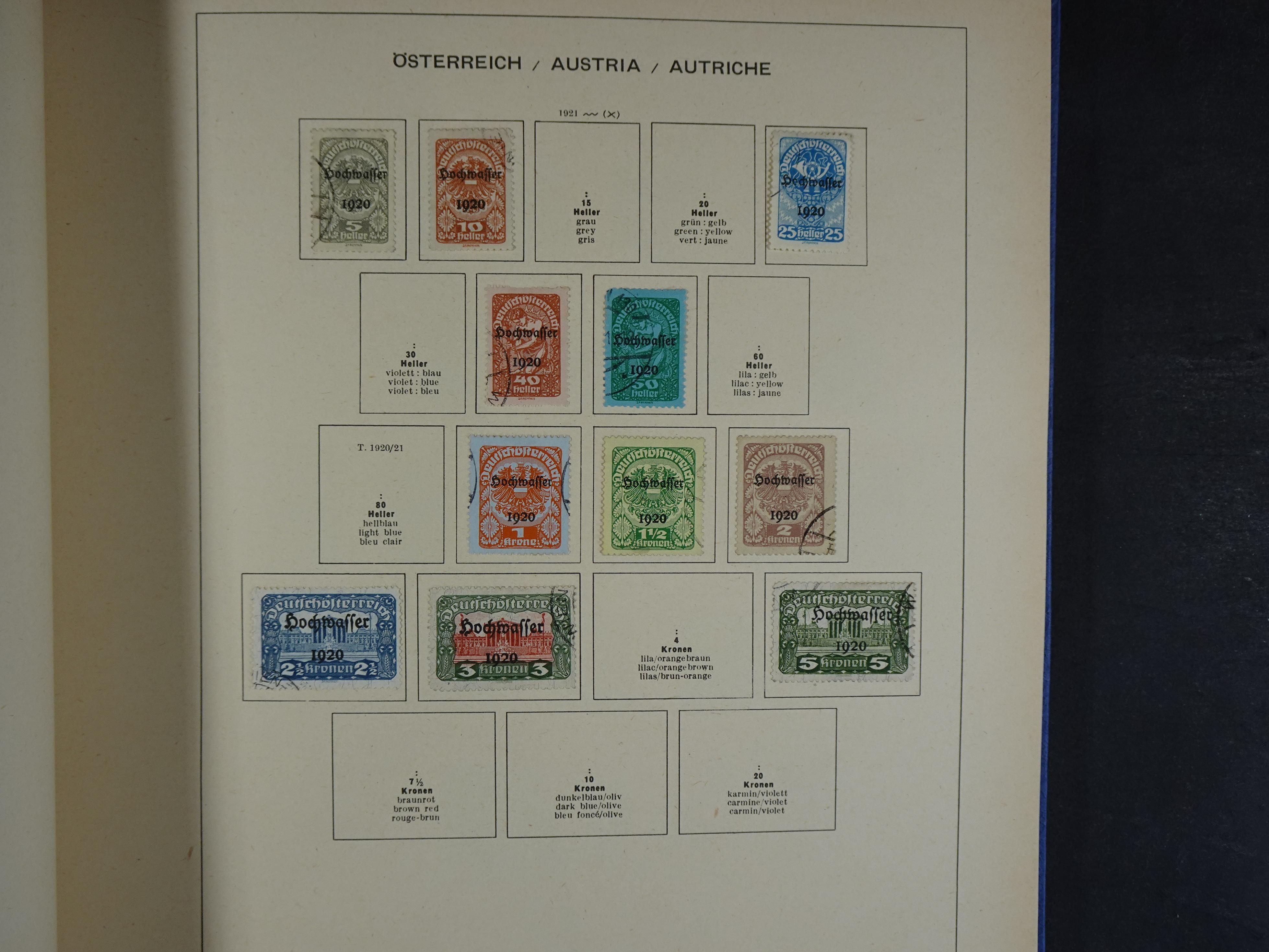 Nette verzameling in Schaubek album.
Bevat ook wat back of the book. 21