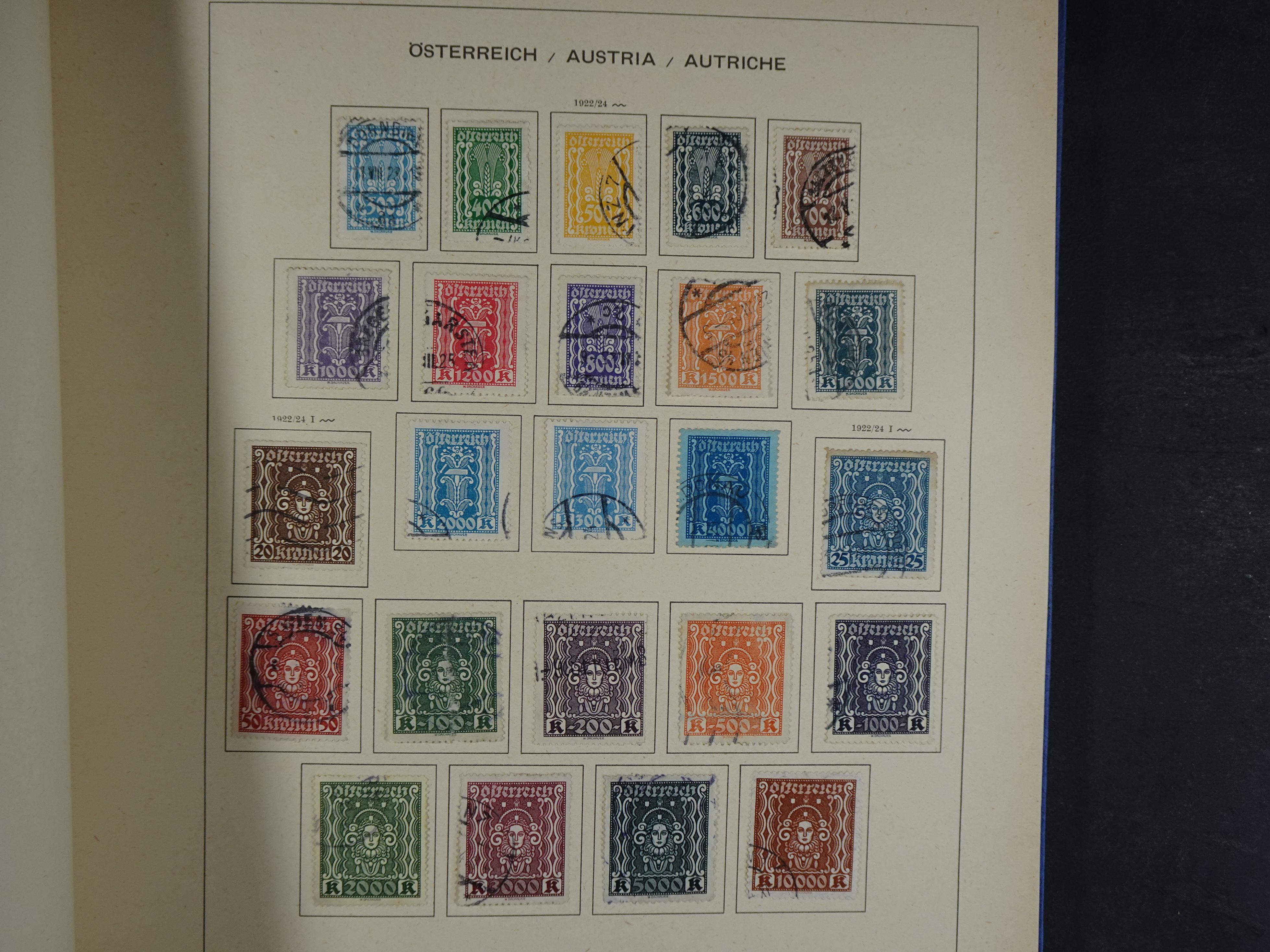 Nette verzameling in Schaubek album.
Bevat ook wat back of the book. 23