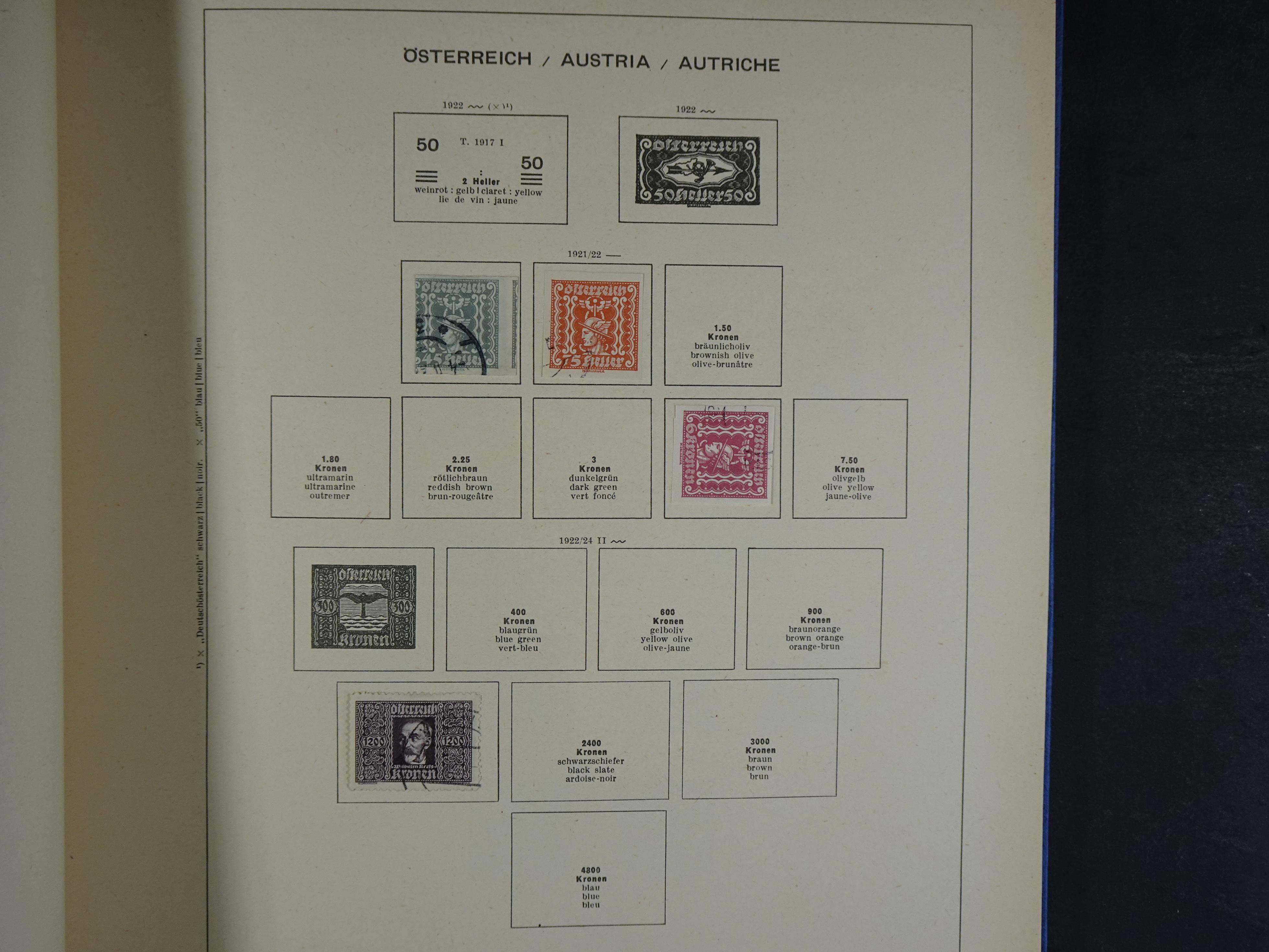 Nette verzameling in Schaubek album.
Bevat ook wat back of the book. 24