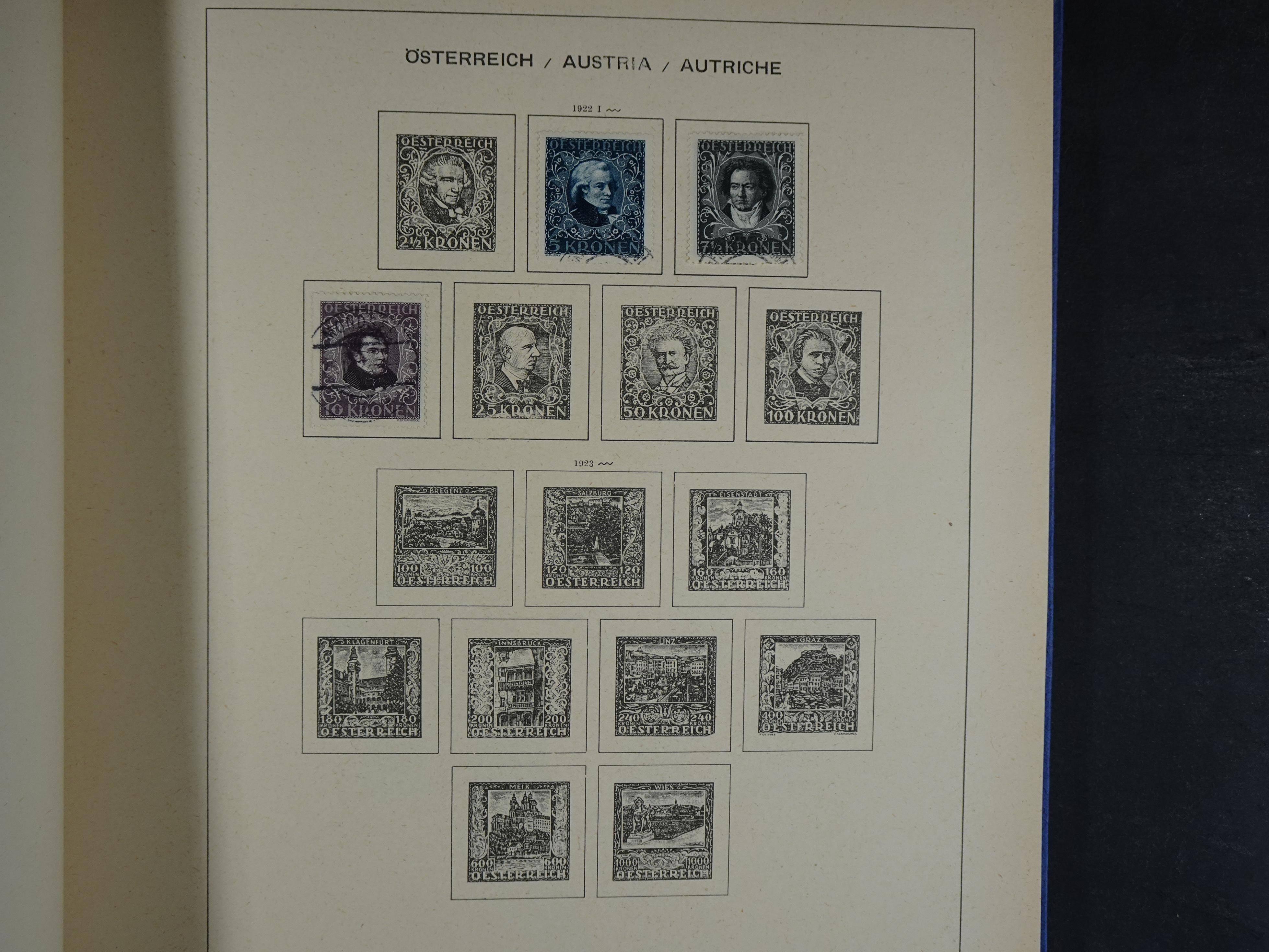 Nette verzameling in Schaubek album.
Bevat ook wat back of the book. 25