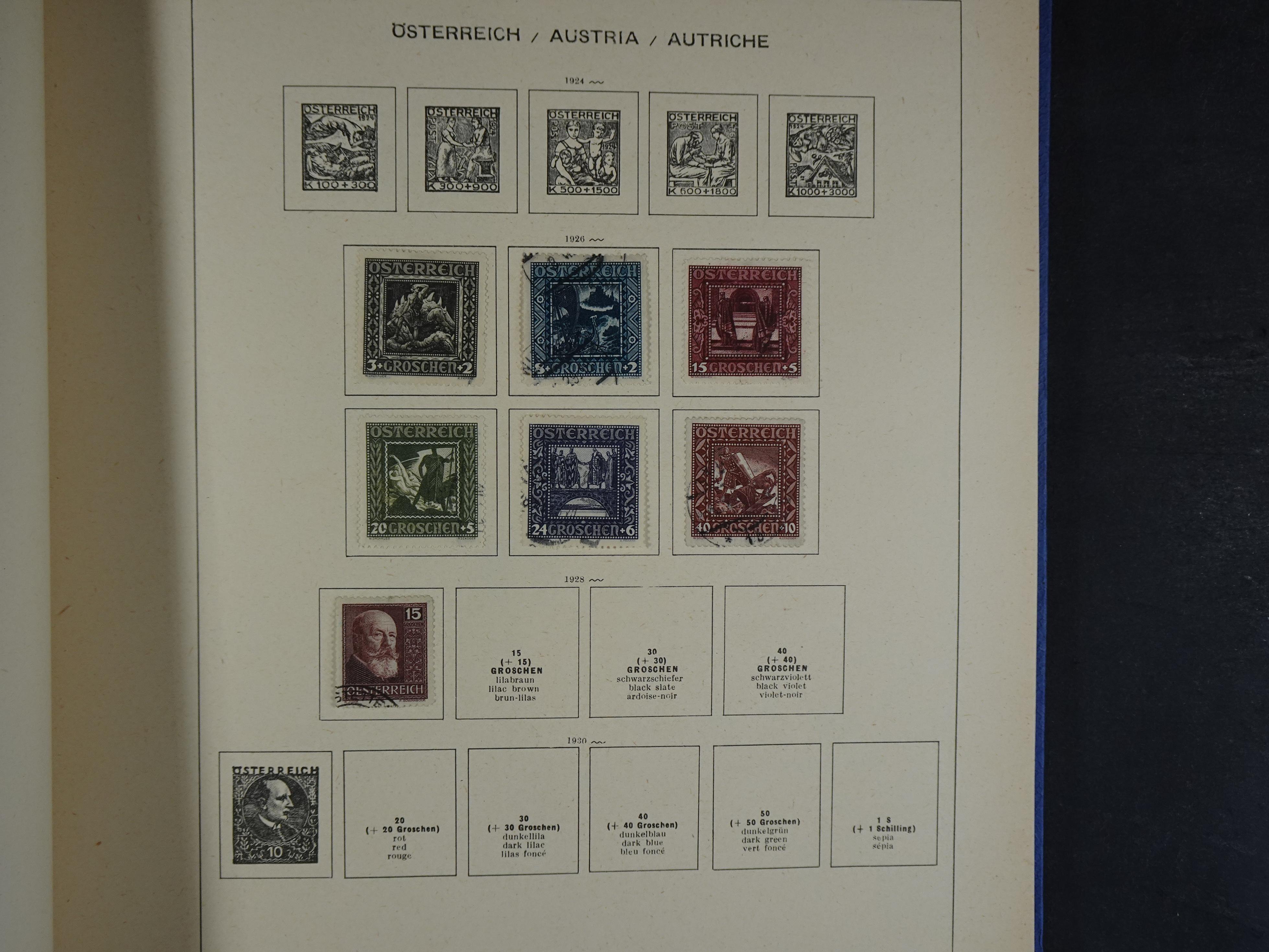 Nette verzameling in Schaubek album.
Bevat ook wat back of the book. 27