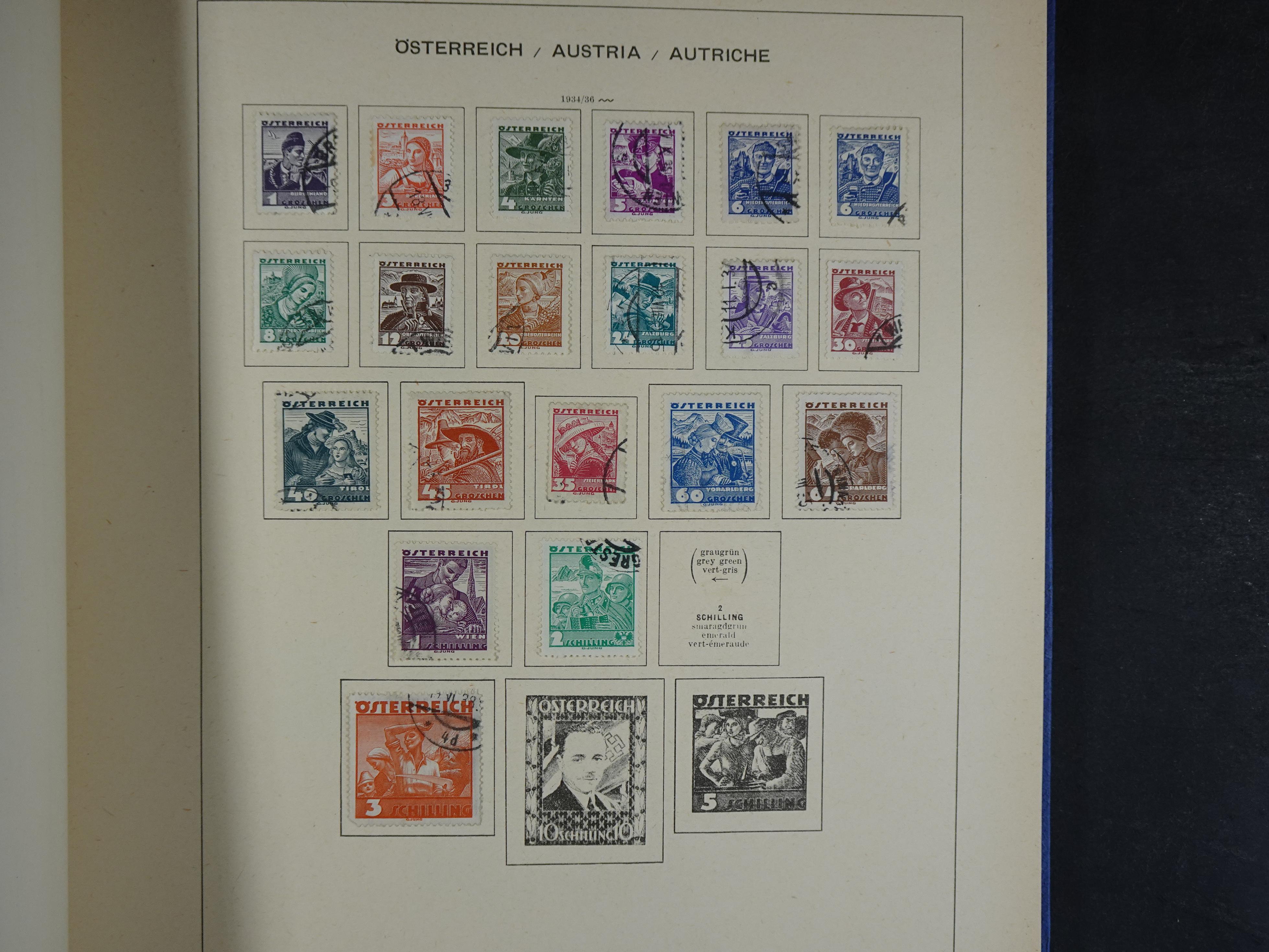 Nette verzameling in Schaubek album.
Bevat ook wat back of the book. 31