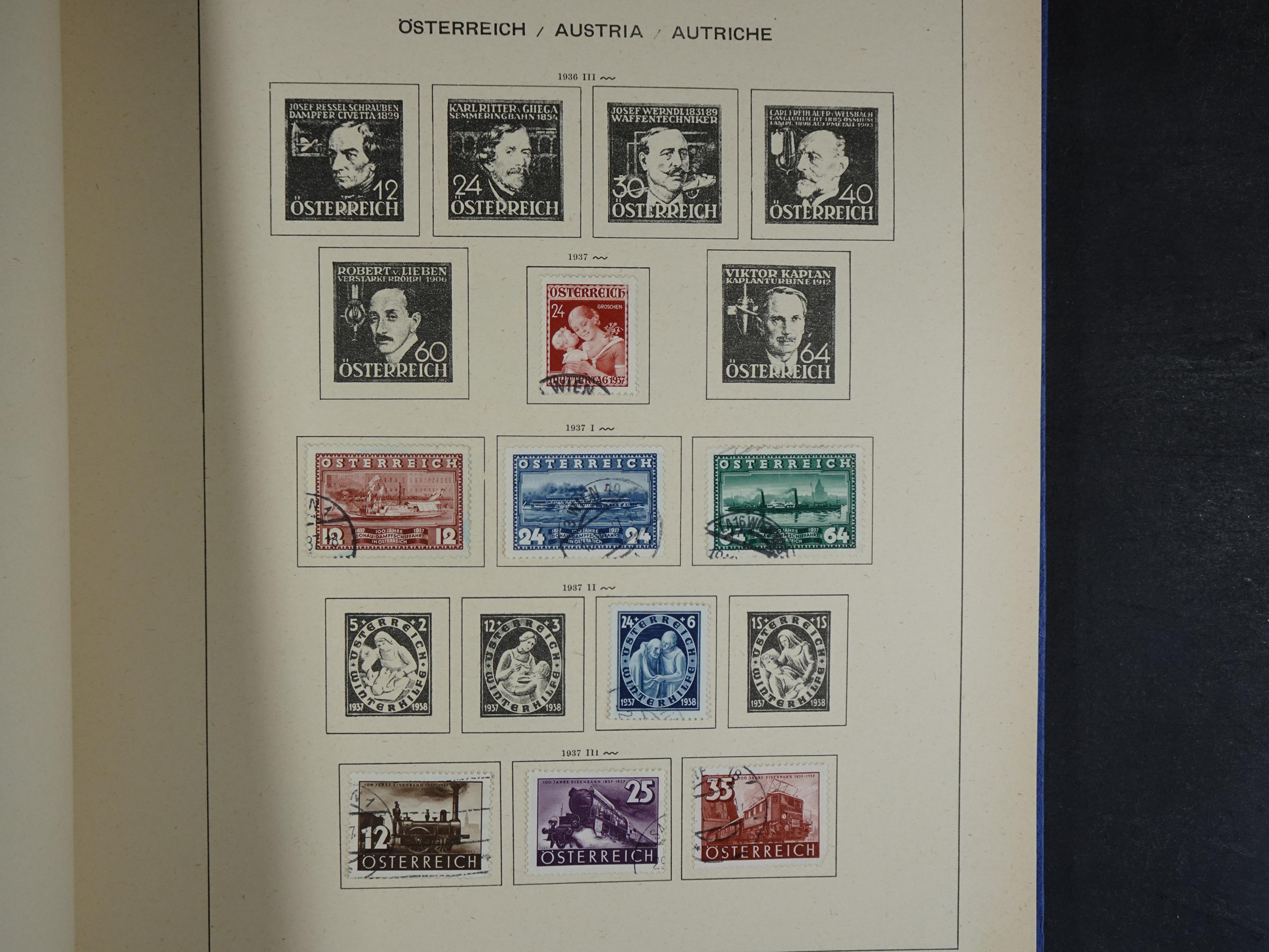 Nette verzameling in Schaubek album.
Bevat ook wat back of the book. 35