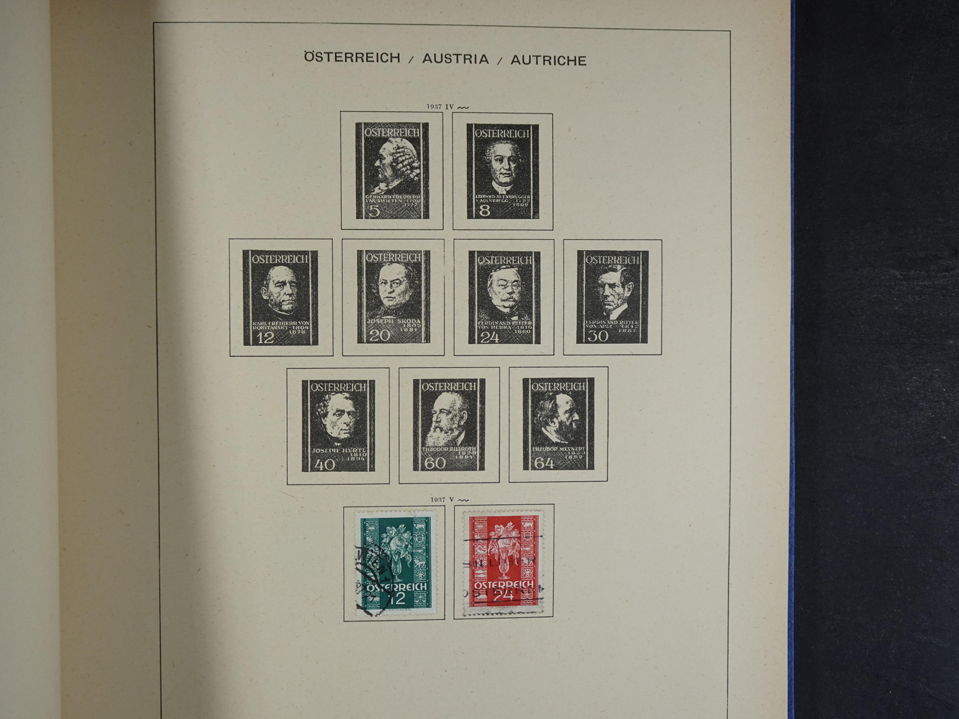 Nette verzameling in Schaubek album.
Bevat ook wat back of the book. 36