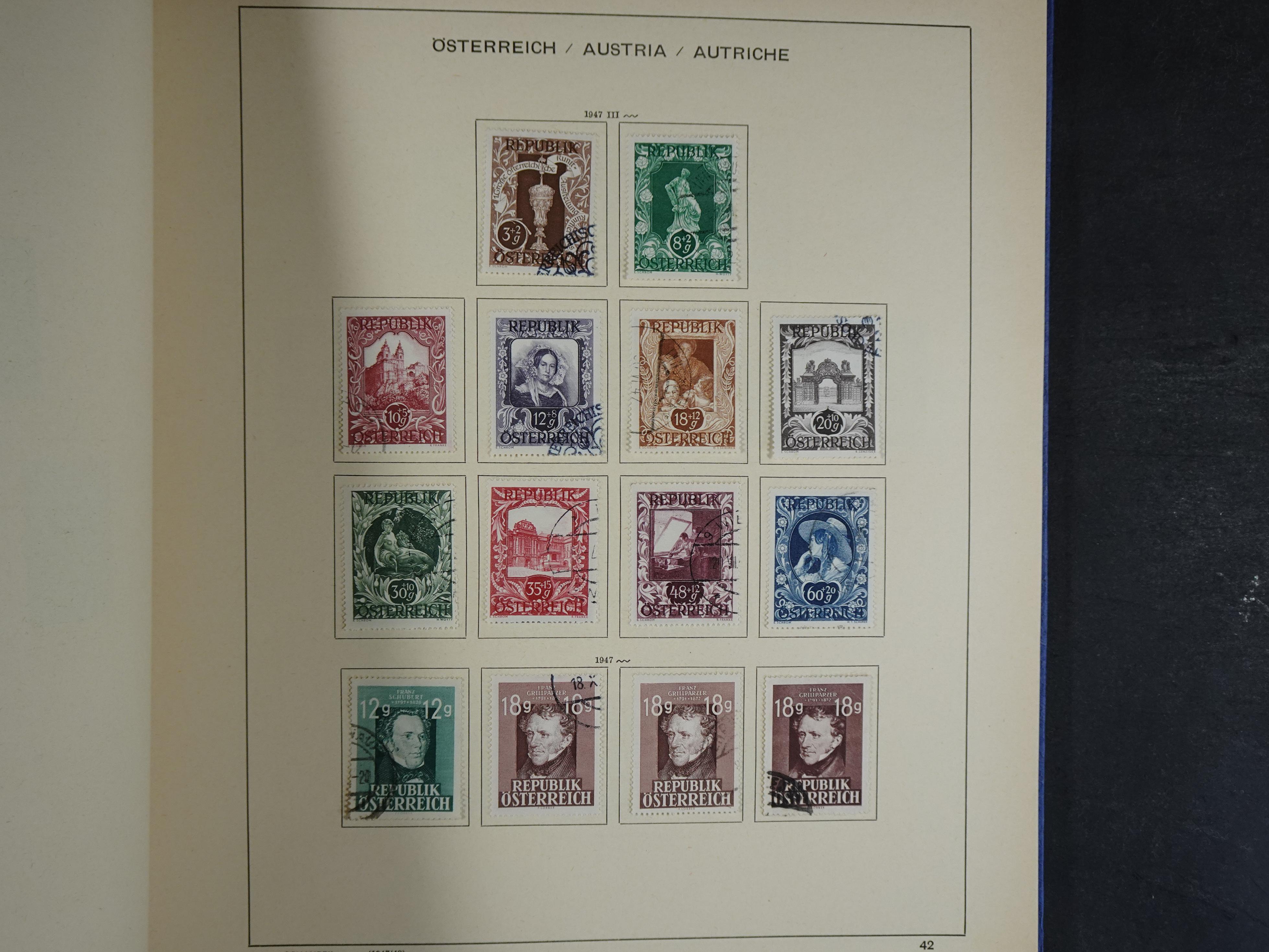 Nette verzameling in Schaubek album.
Bevat ook wat back of the book. 45