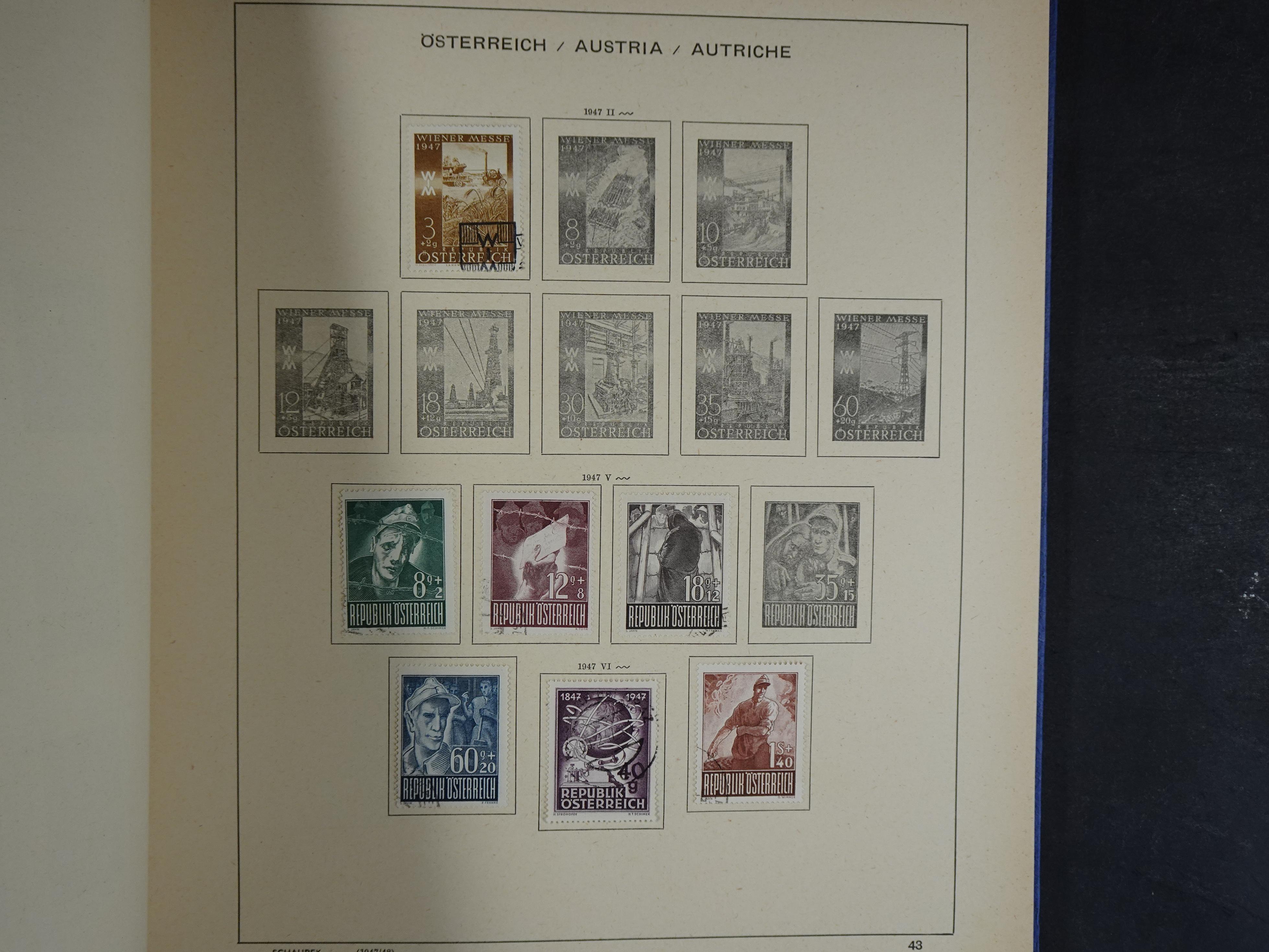 Nette verzameling in Schaubek album.
Bevat ook wat back of the book. 46