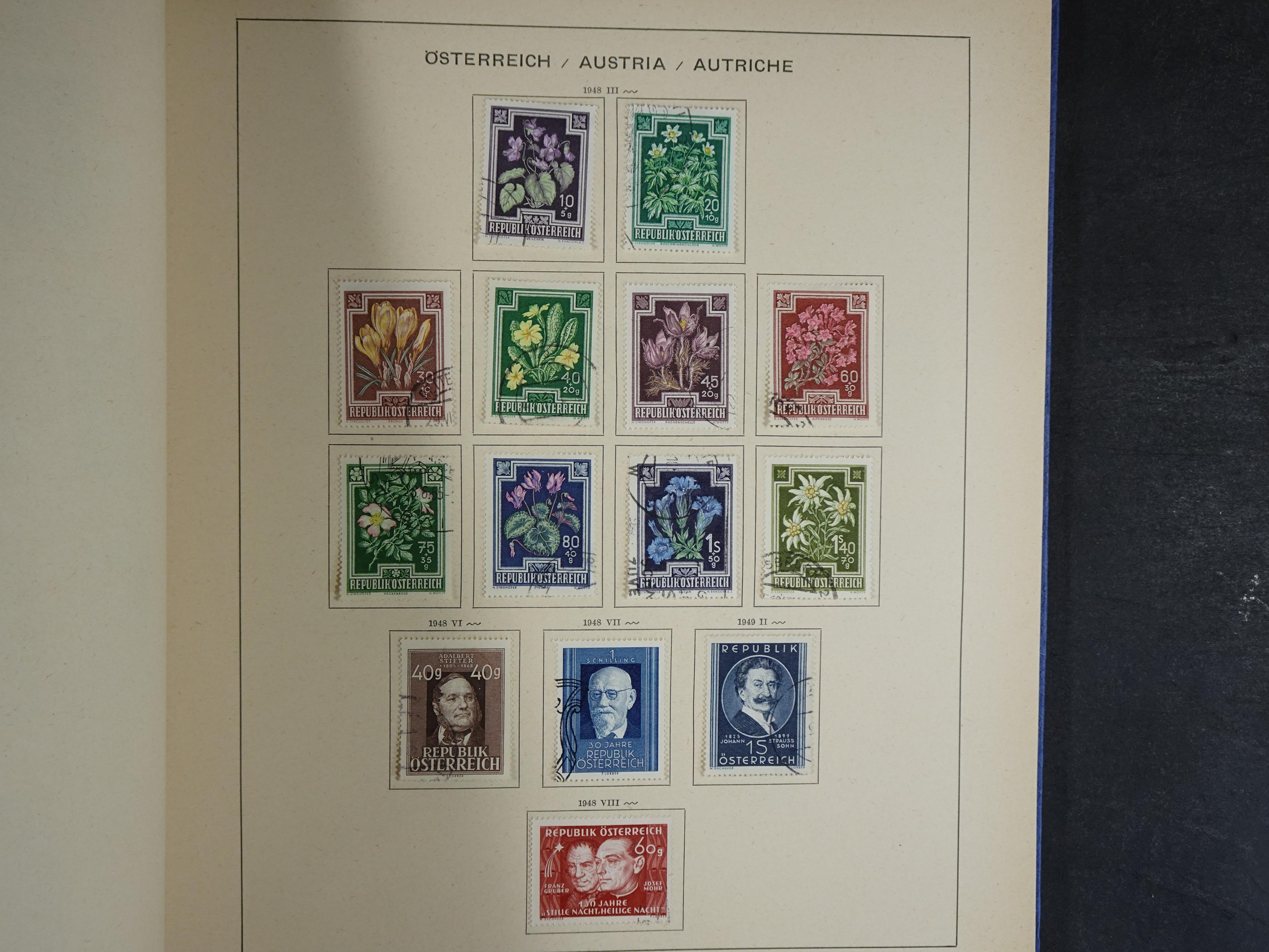 Nette verzameling in Schaubek album.
Bevat ook wat back of the book. 49