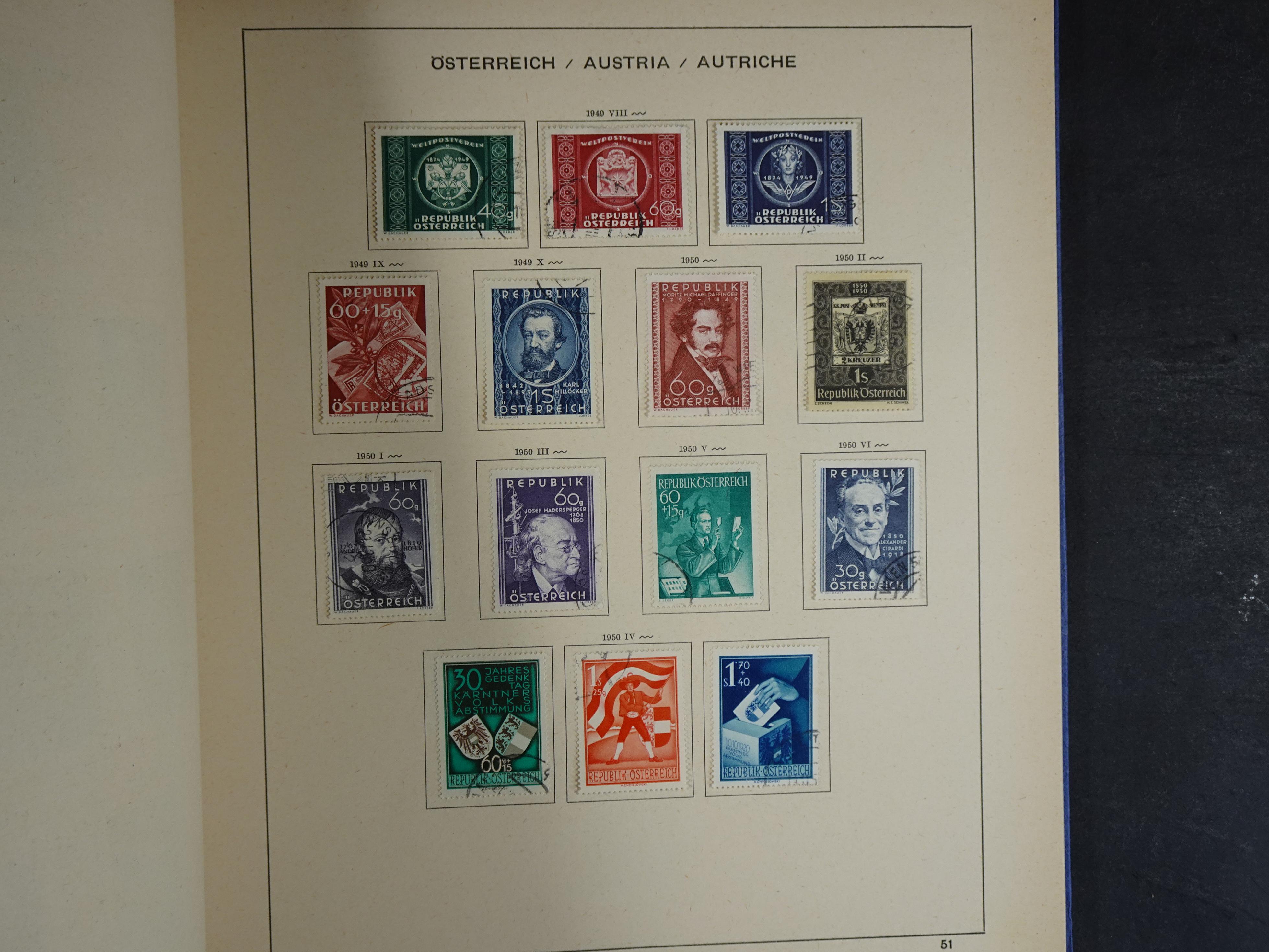 Nette verzameling in Schaubek album.
Bevat ook wat back of the book. 55