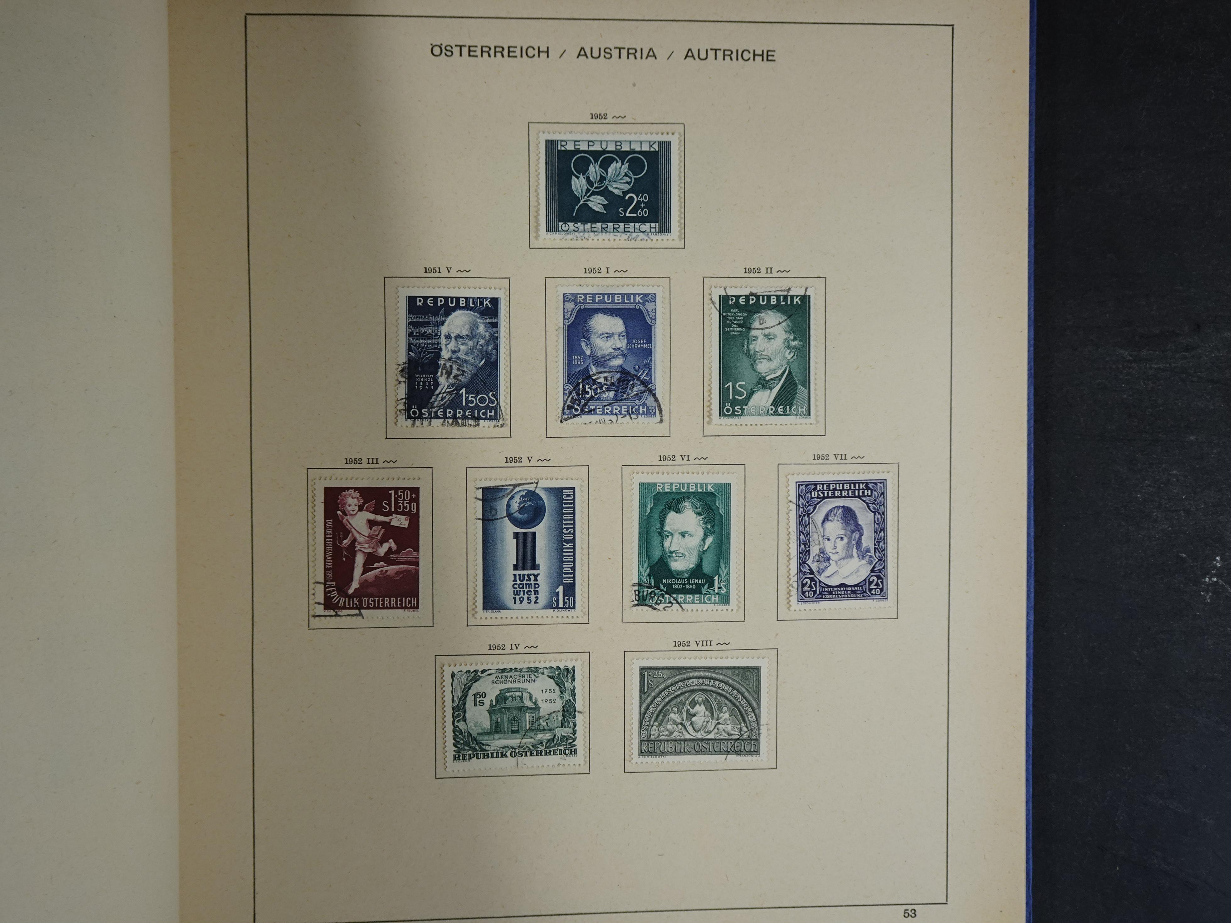 Nette verzameling in Schaubek album.
Bevat ook wat back of the book. 57