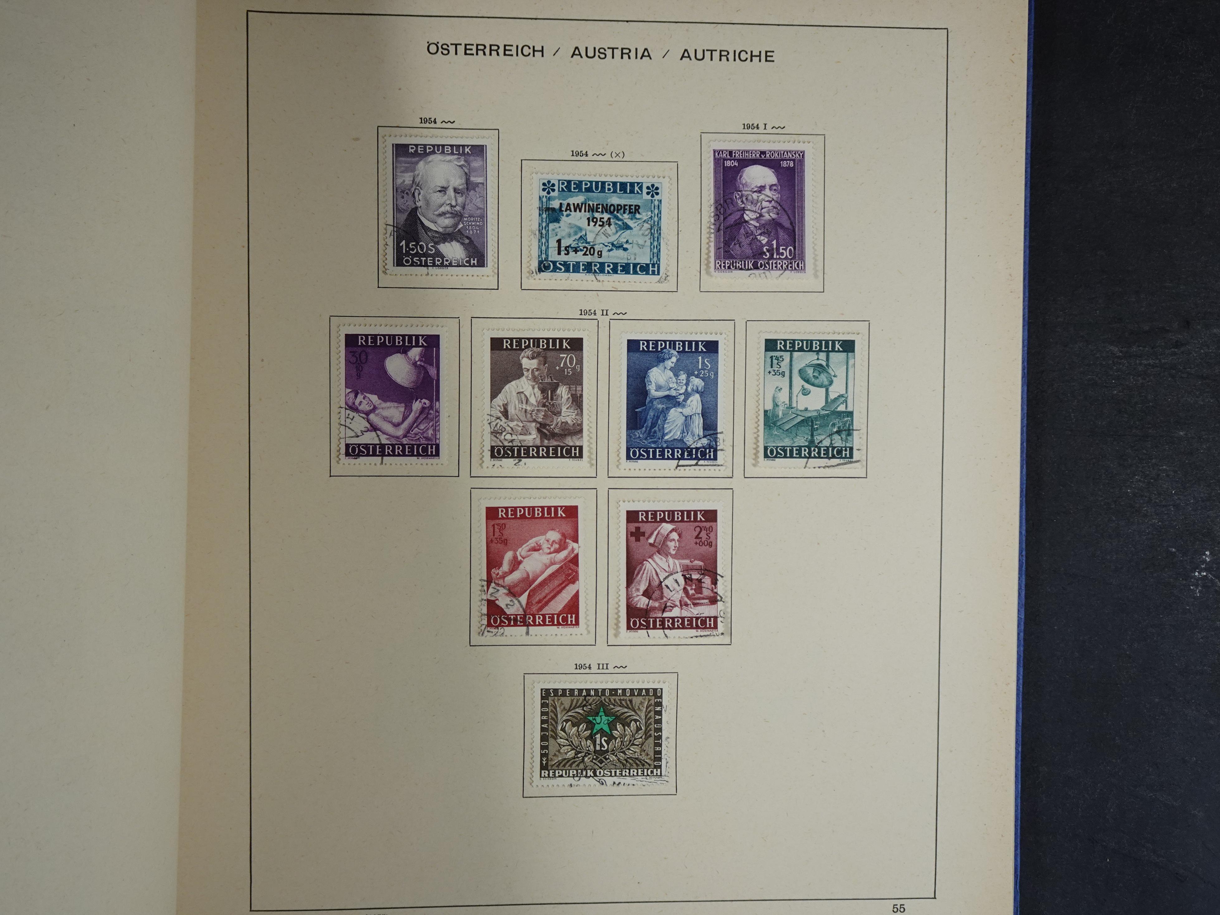 Nette verzameling in Schaubek album.
Bevat ook wat back of the book. 59