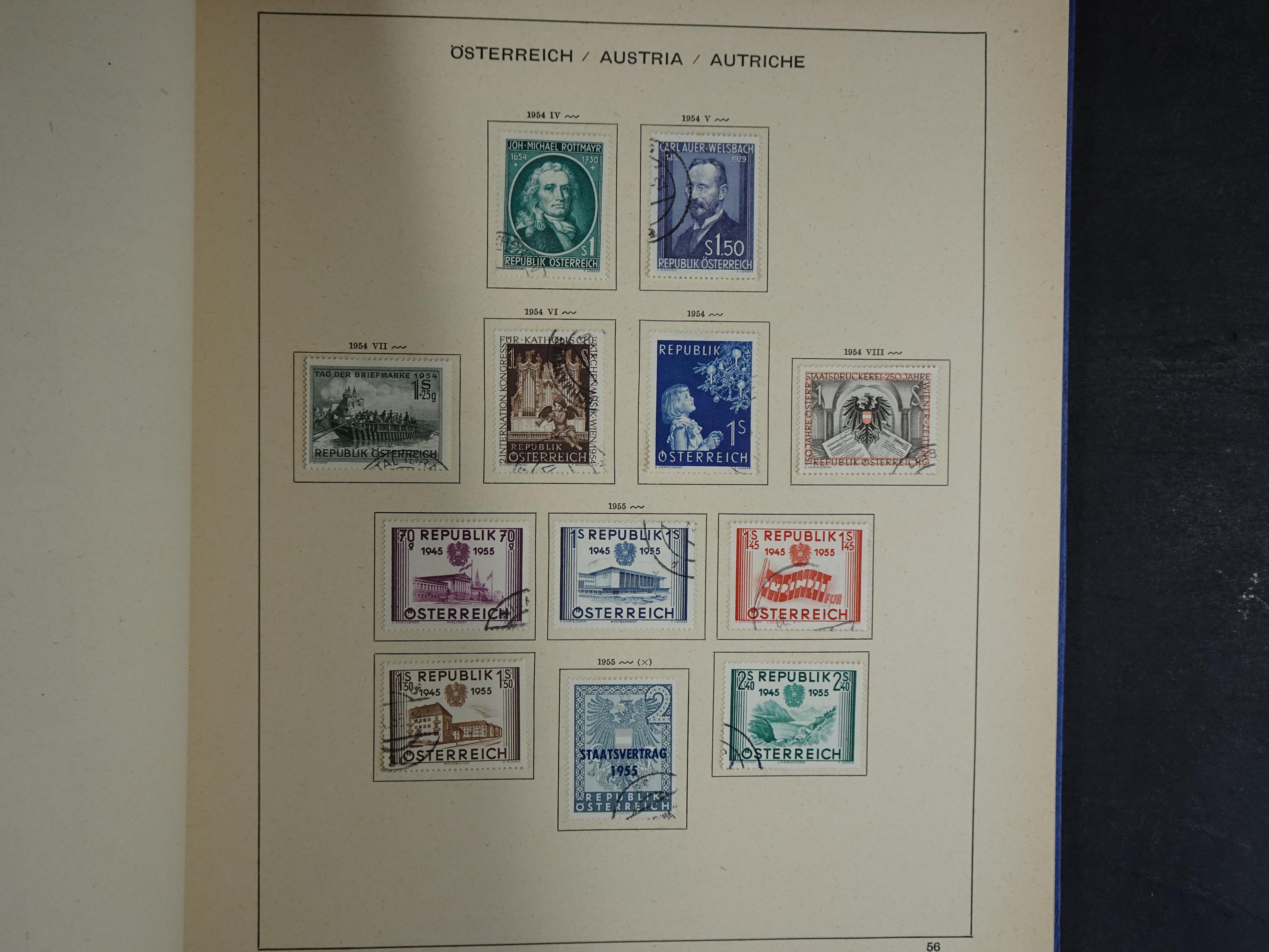 Nette verzameling in Schaubek album.
Bevat ook wat back of the book. 60