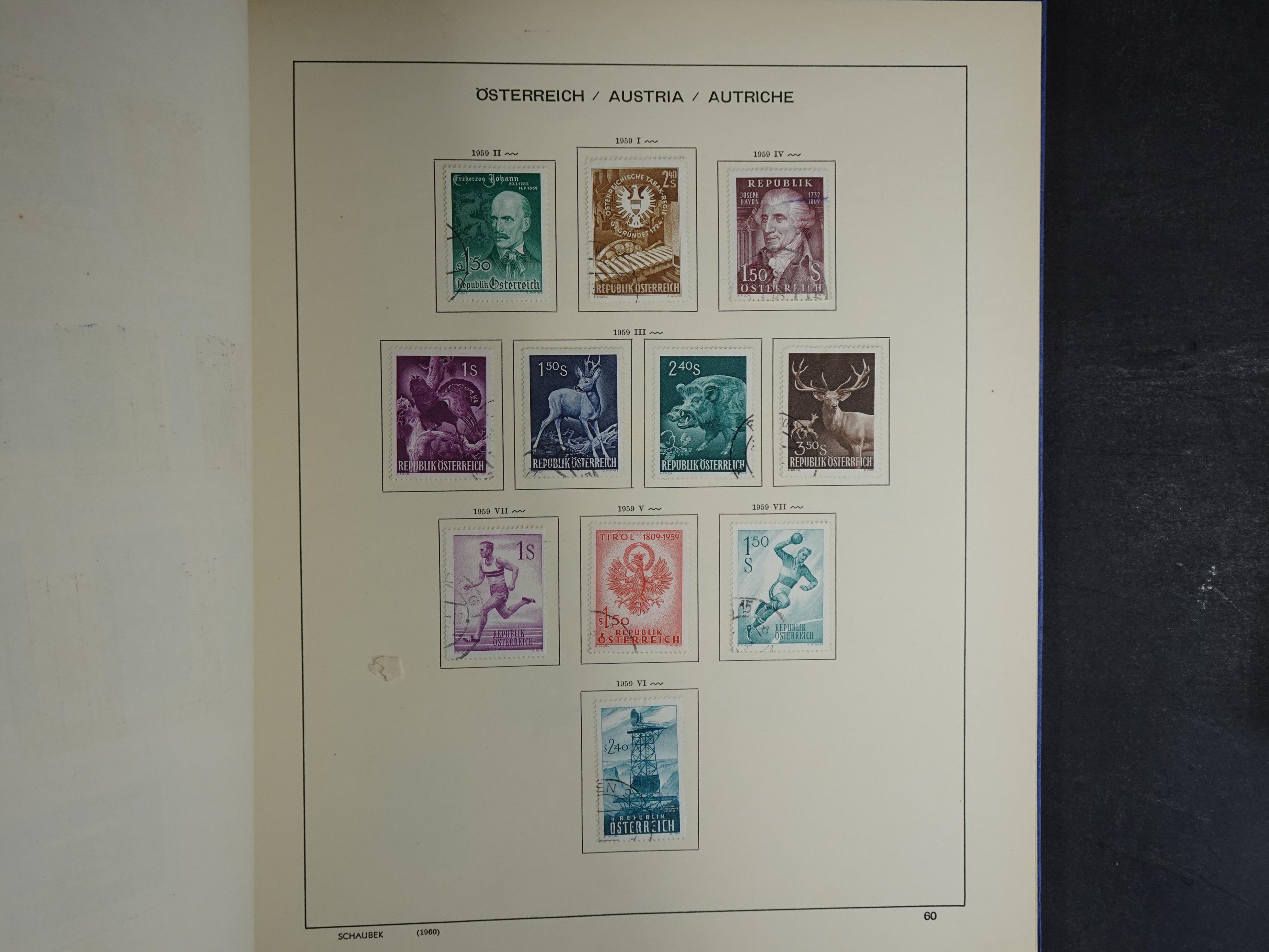 Nette verzameling in Schaubek album.
Bevat ook wat back of the book. 64