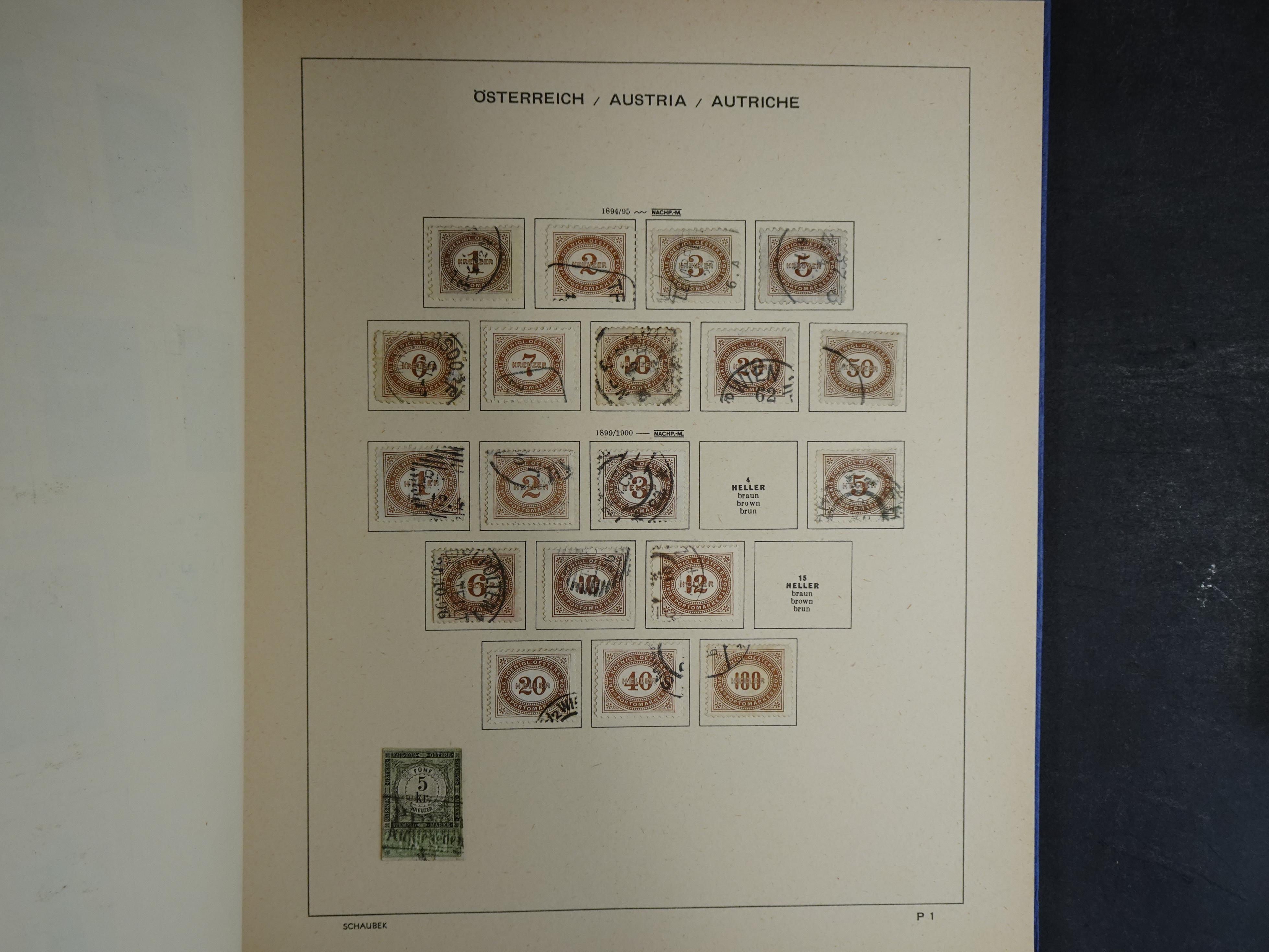 Nette verzameling in Schaubek album.
Bevat ook wat back of the book. 65