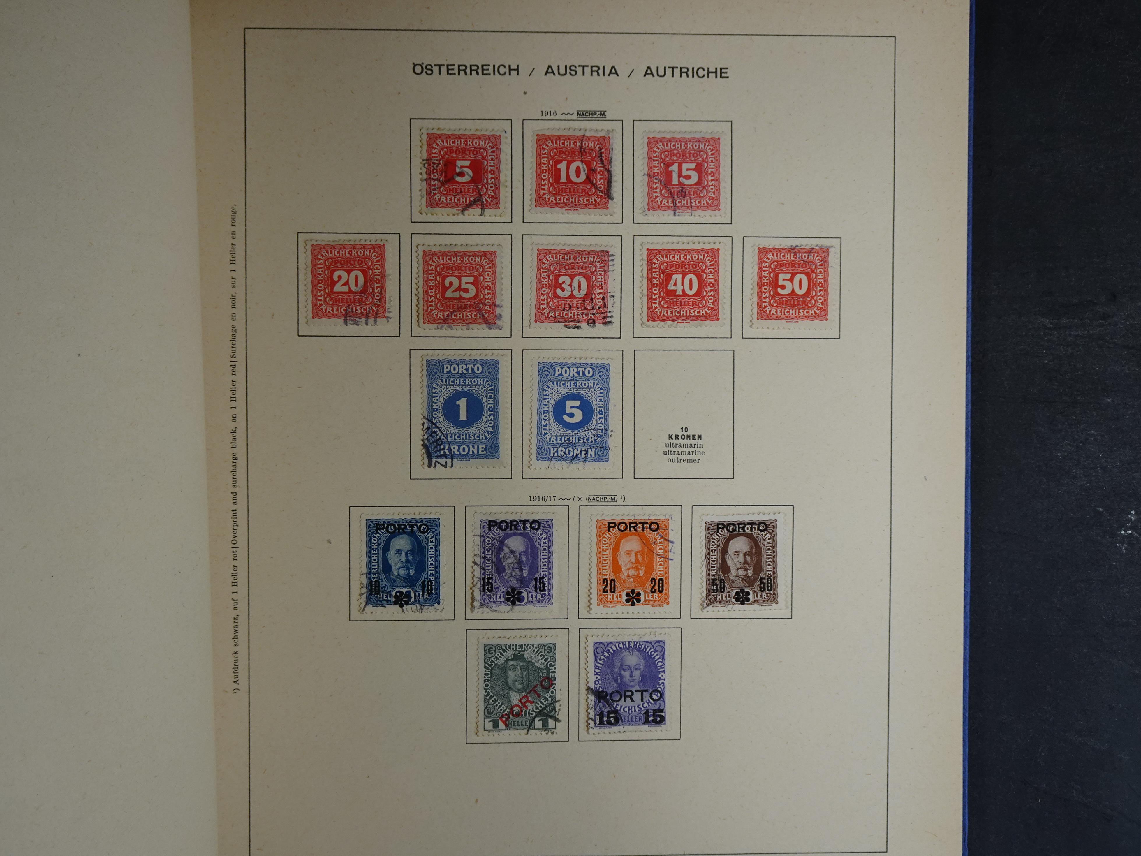 Nette verzameling in Schaubek album.
Bevat ook wat back of the book. 68