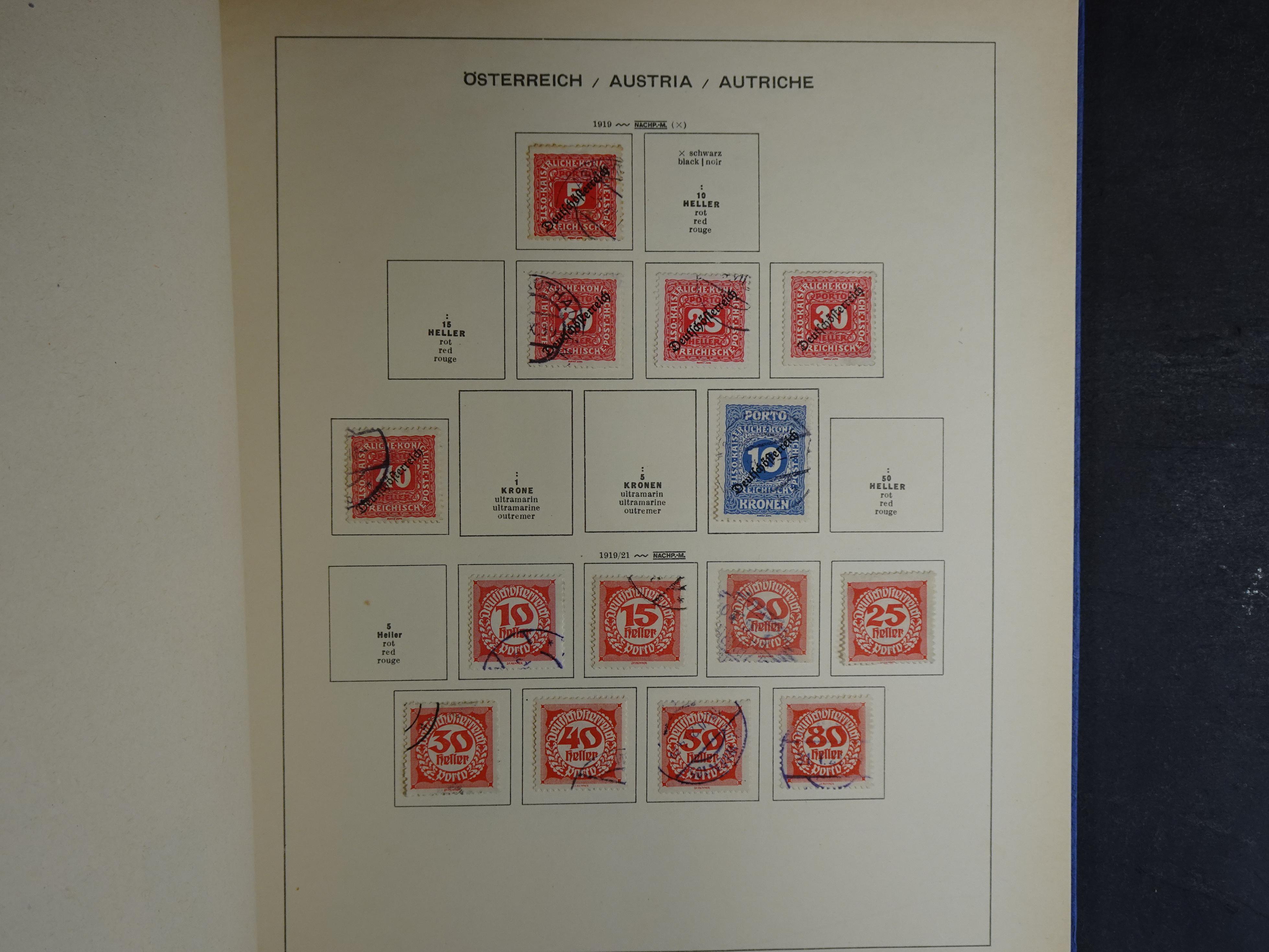 Nette verzameling in Schaubek album.
Bevat ook wat back of the book. 69