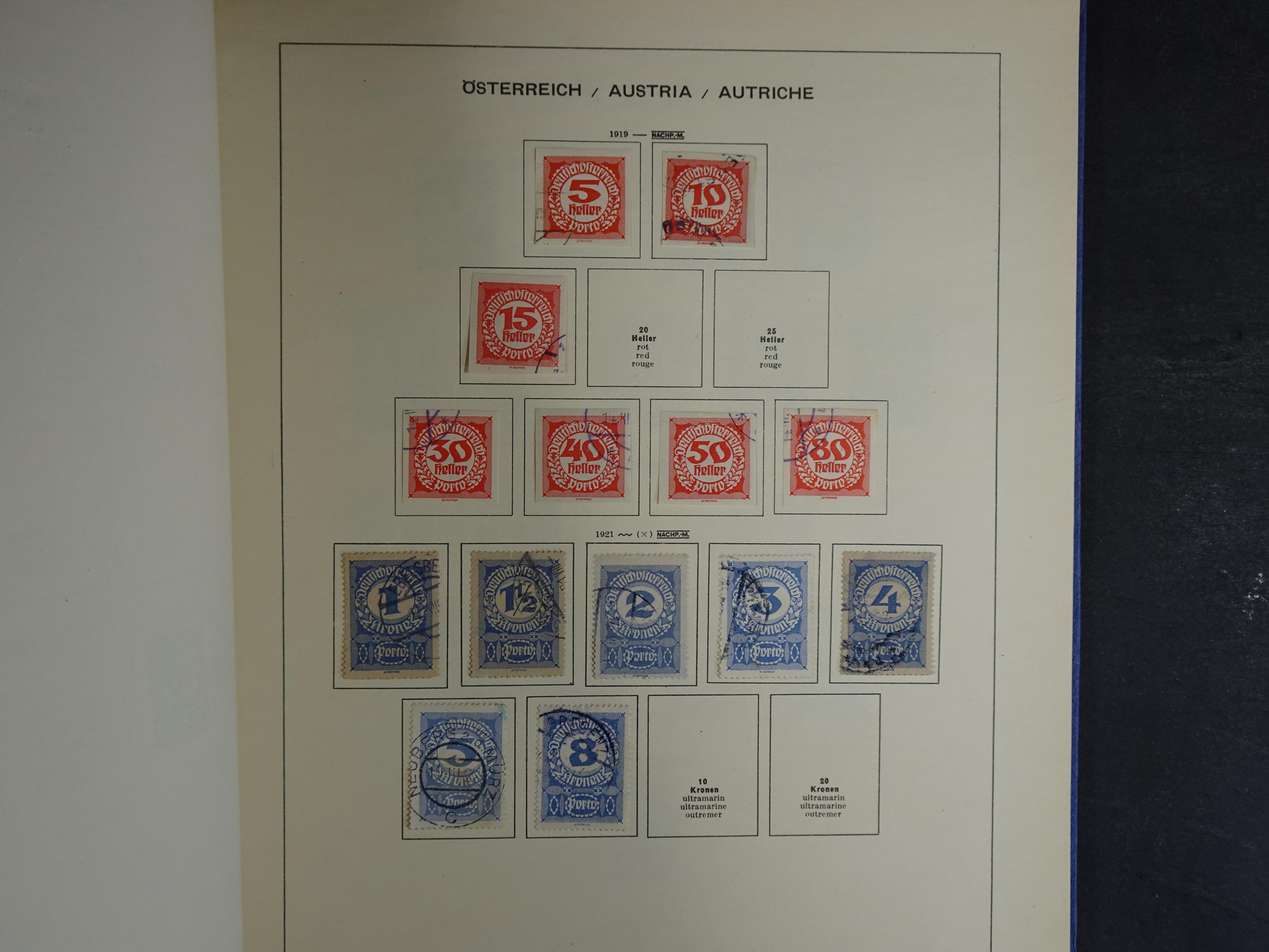 Nette verzameling in Schaubek album.
Bevat ook wat back of the book. 70