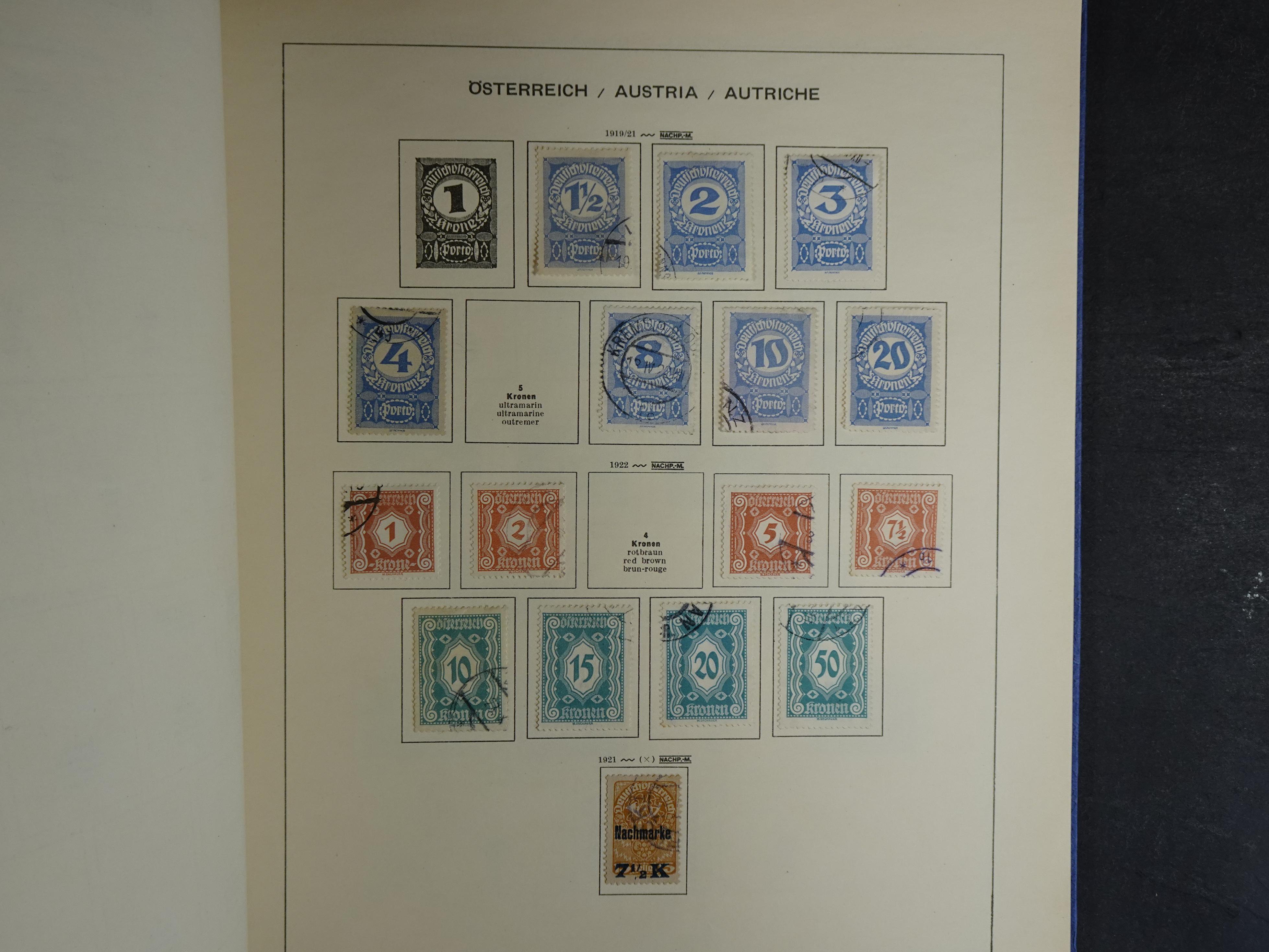 Nette verzameling in Schaubek album.
Bevat ook wat back of the book. 71