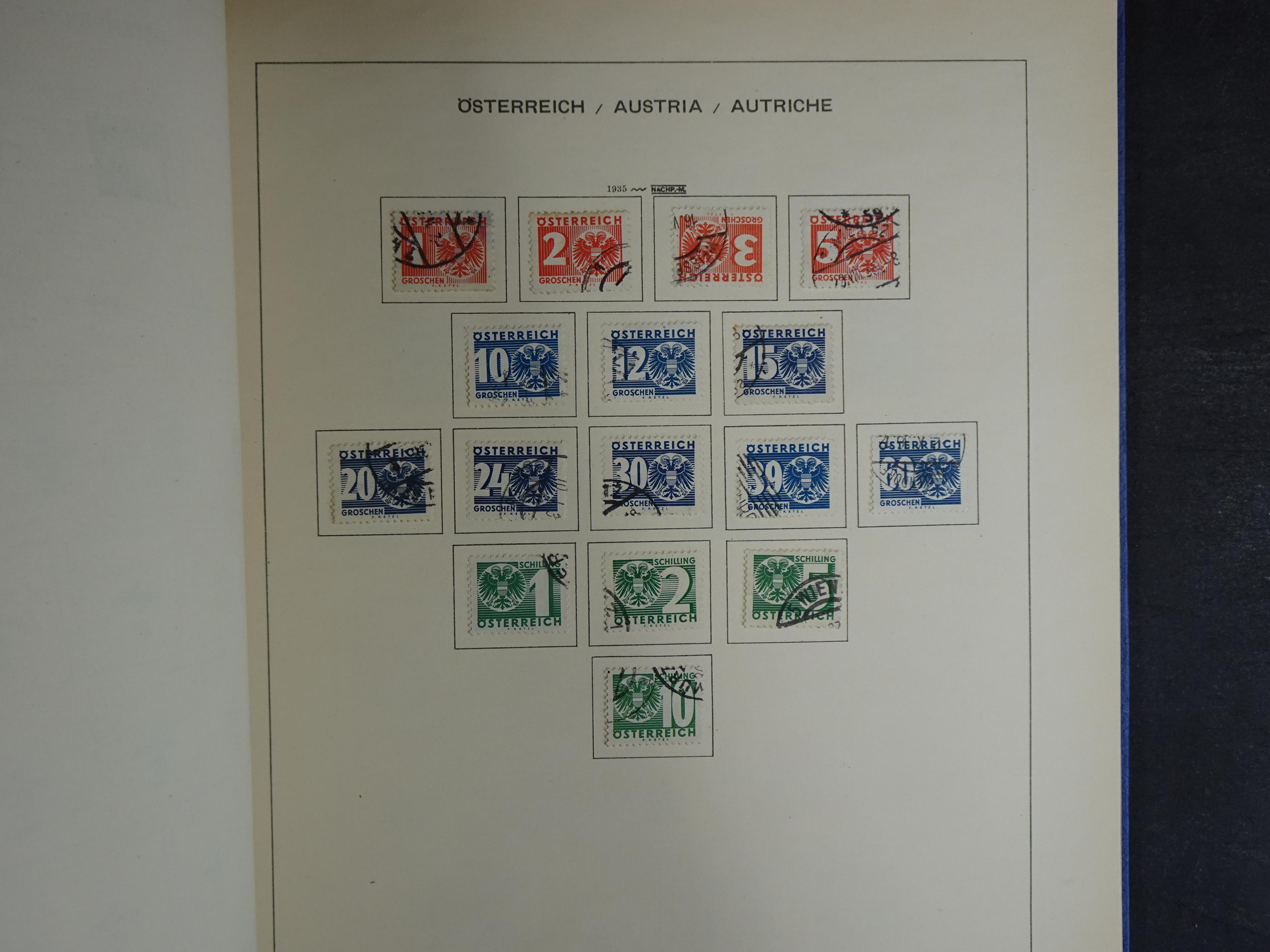 Nette verzameling in Schaubek album.
Bevat ook wat back of the book. 74