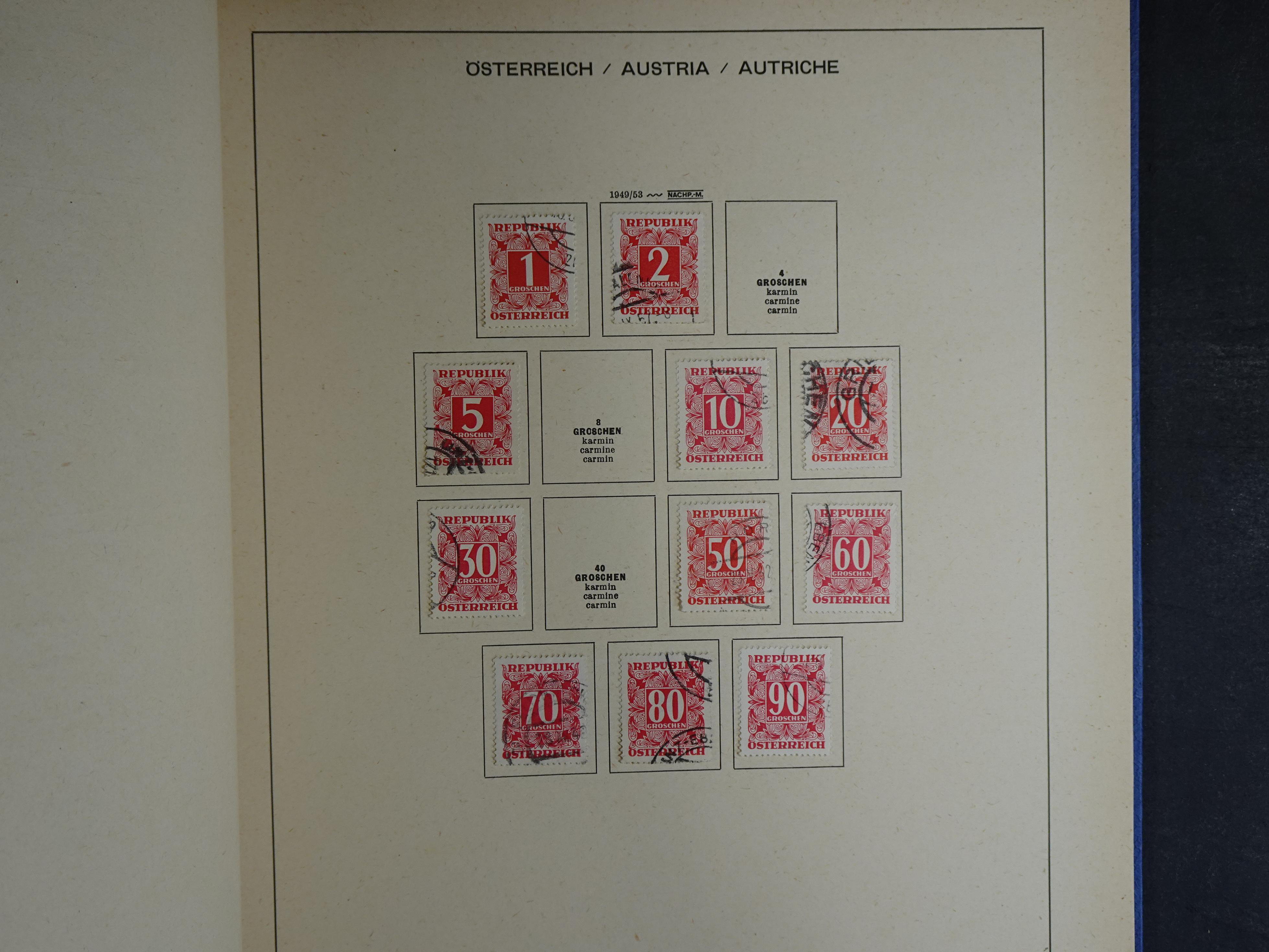 Nette verzameling in Schaubek album.
Bevat ook wat back of the book. 77