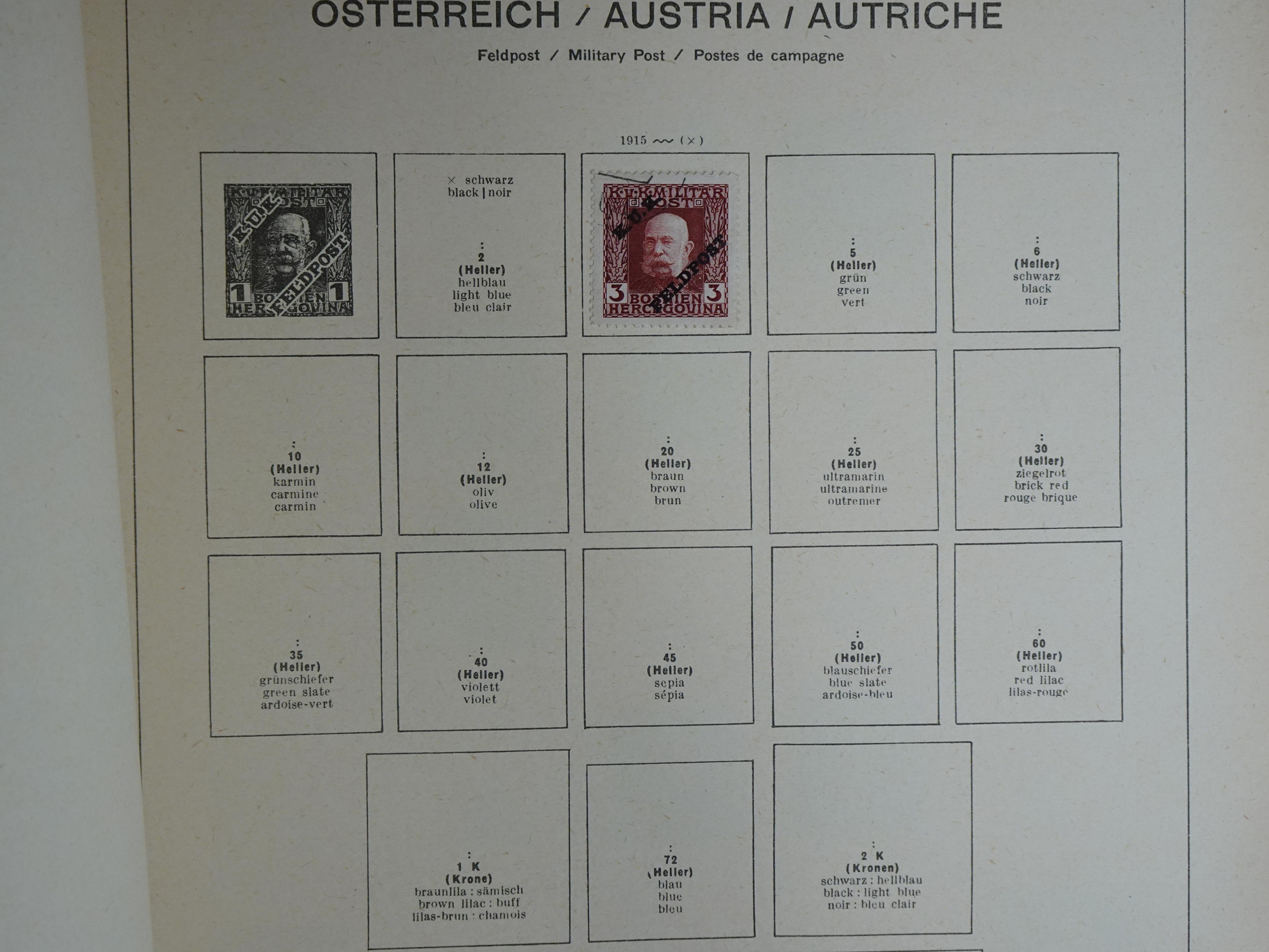 Nette verzameling in Schaubek album.
Bevat ook wat back of the book. 86