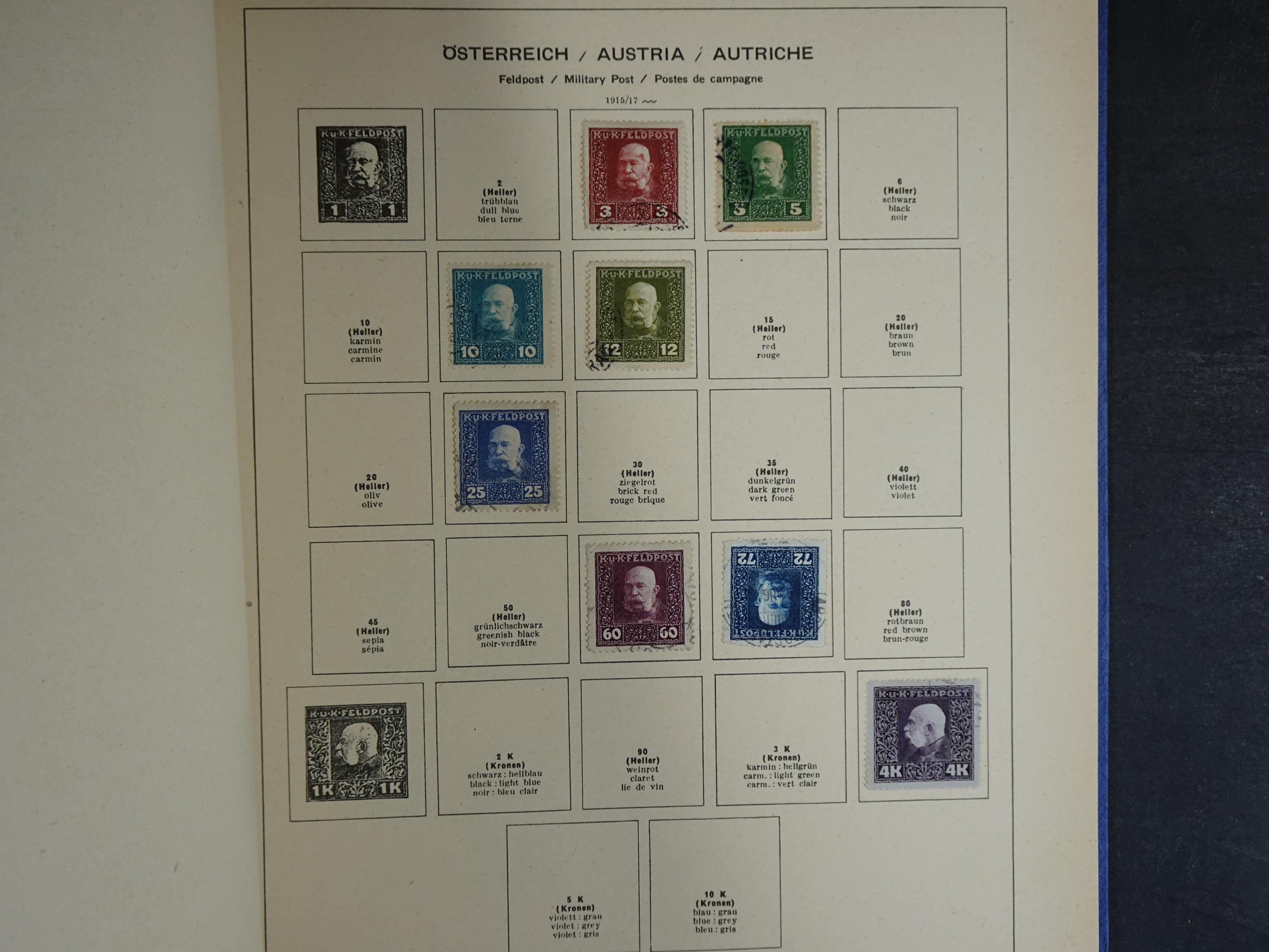 Nette verzameling in Schaubek album.
Bevat ook wat back of the book. 87