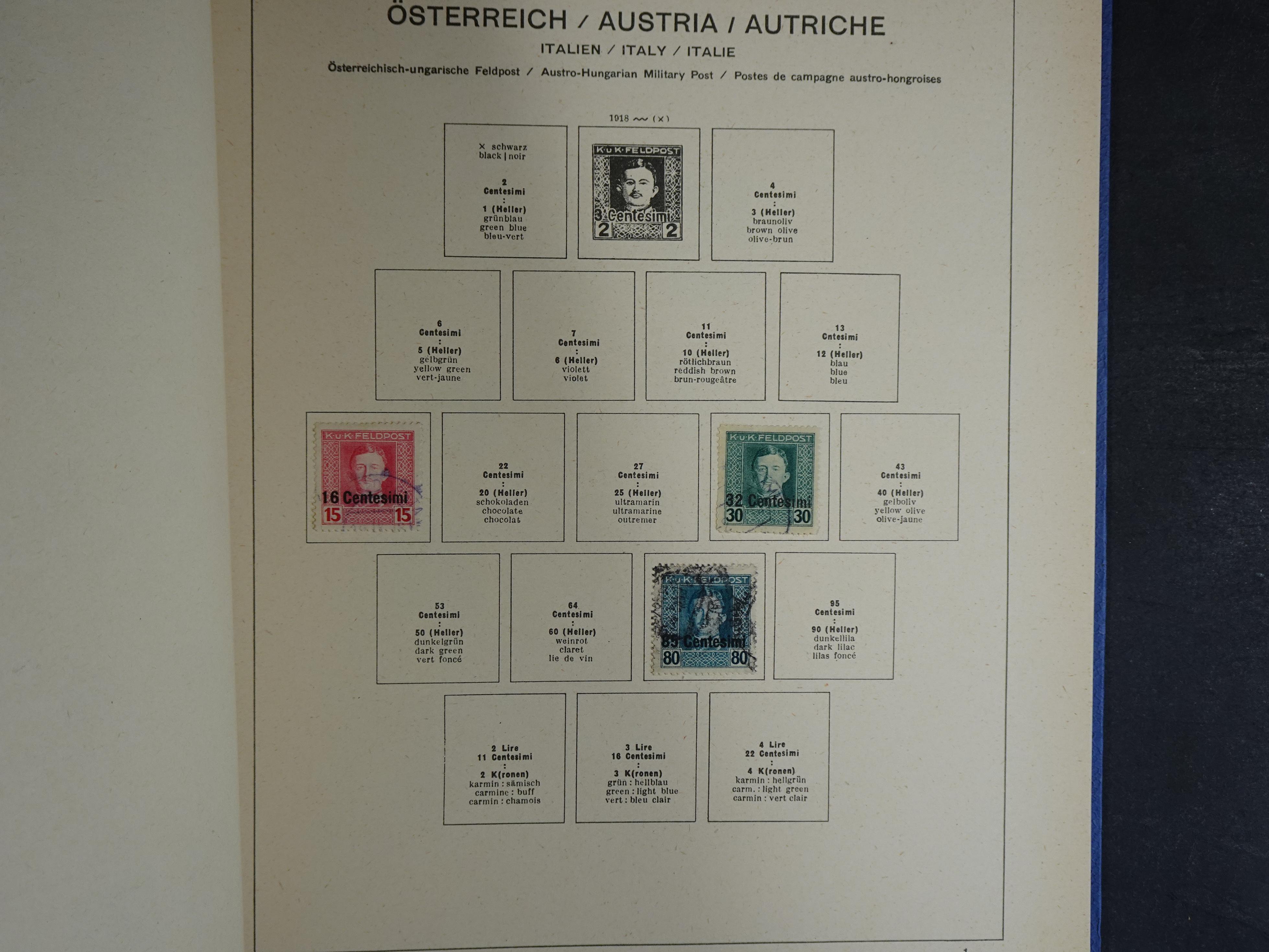 Nette verzameling in Schaubek album.
Bevat ook wat back of the book. 89