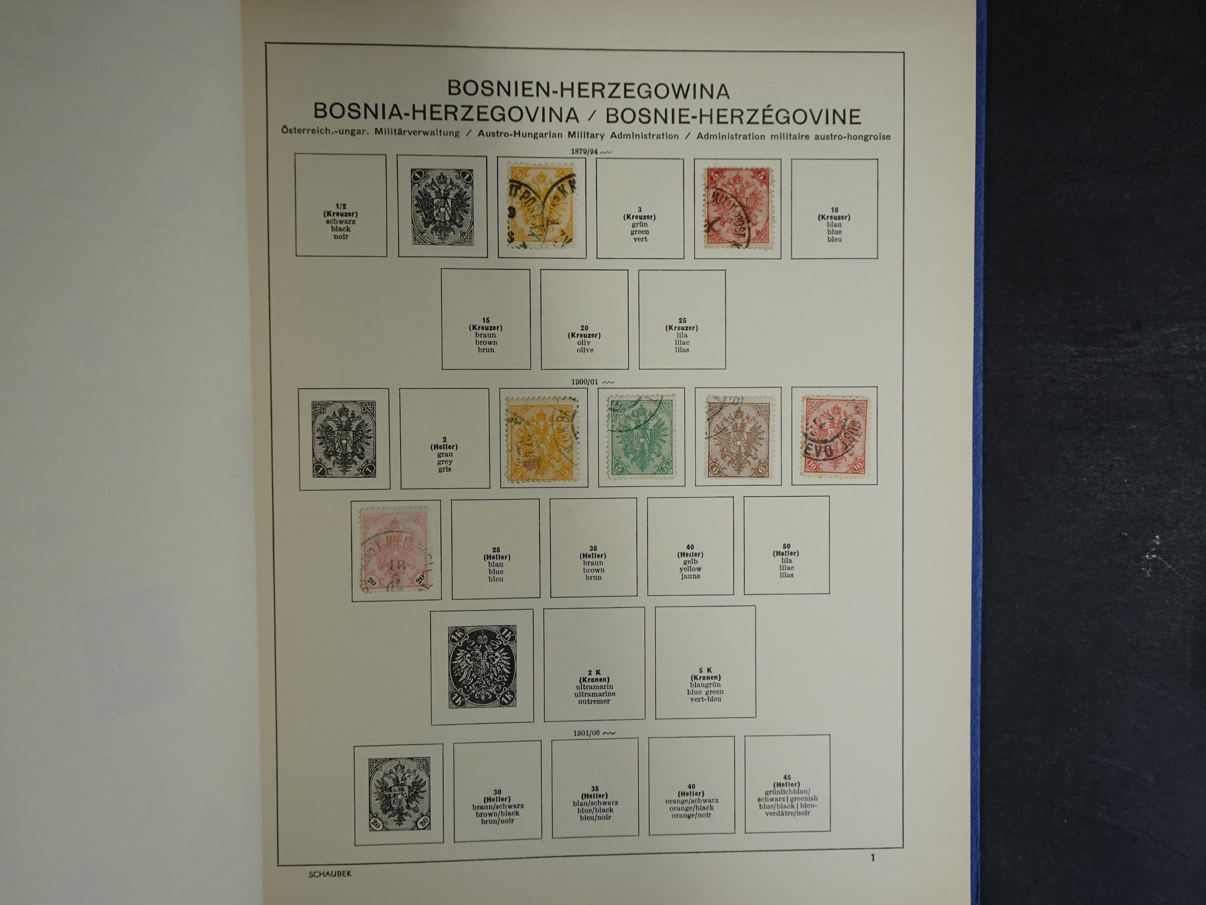 Nette verzameling in Schaubek album.
Bevat ook wat back of the book. 94