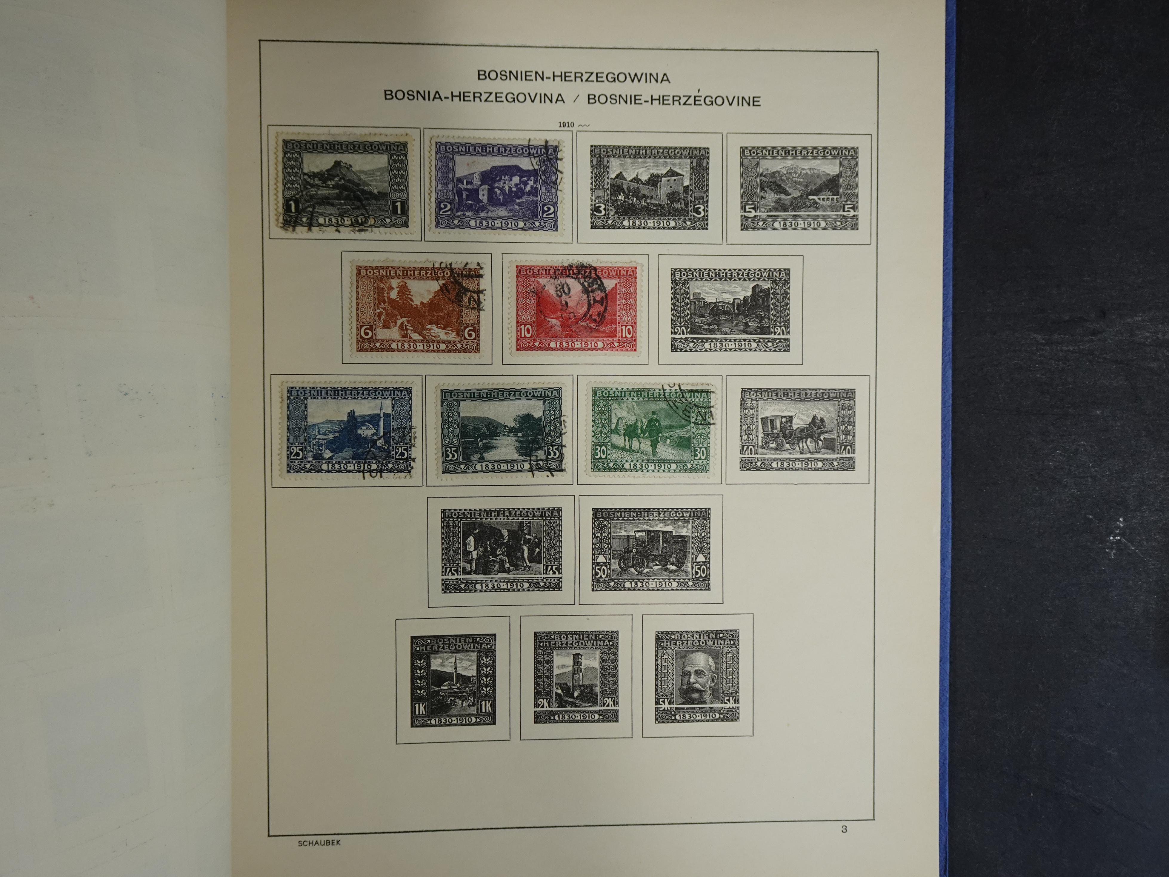 Nette verzameling in Schaubek album.
Bevat ook wat back of the book. 97