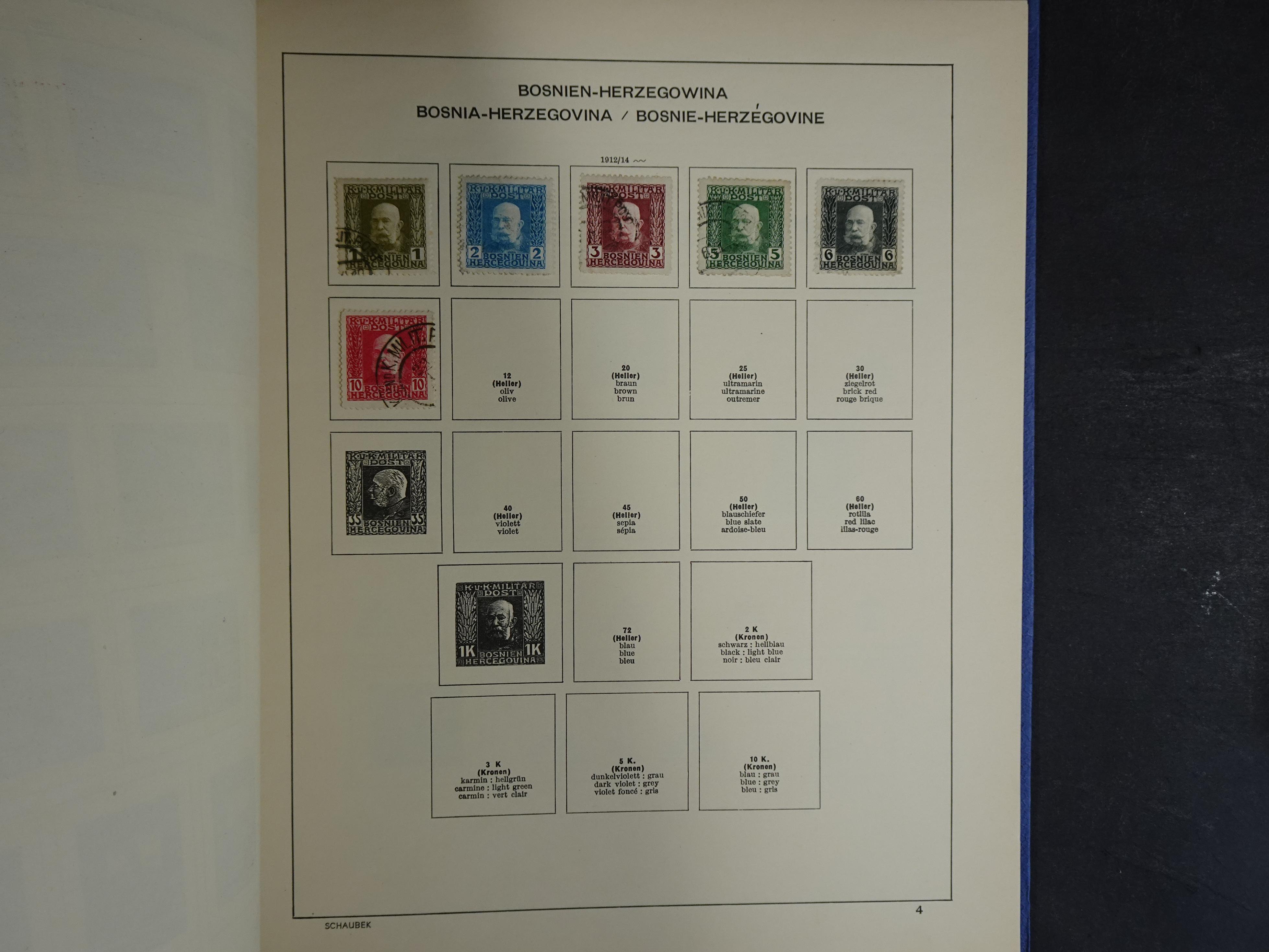 Nette verzameling in Schaubek album.
Bevat ook wat back of the book. 98