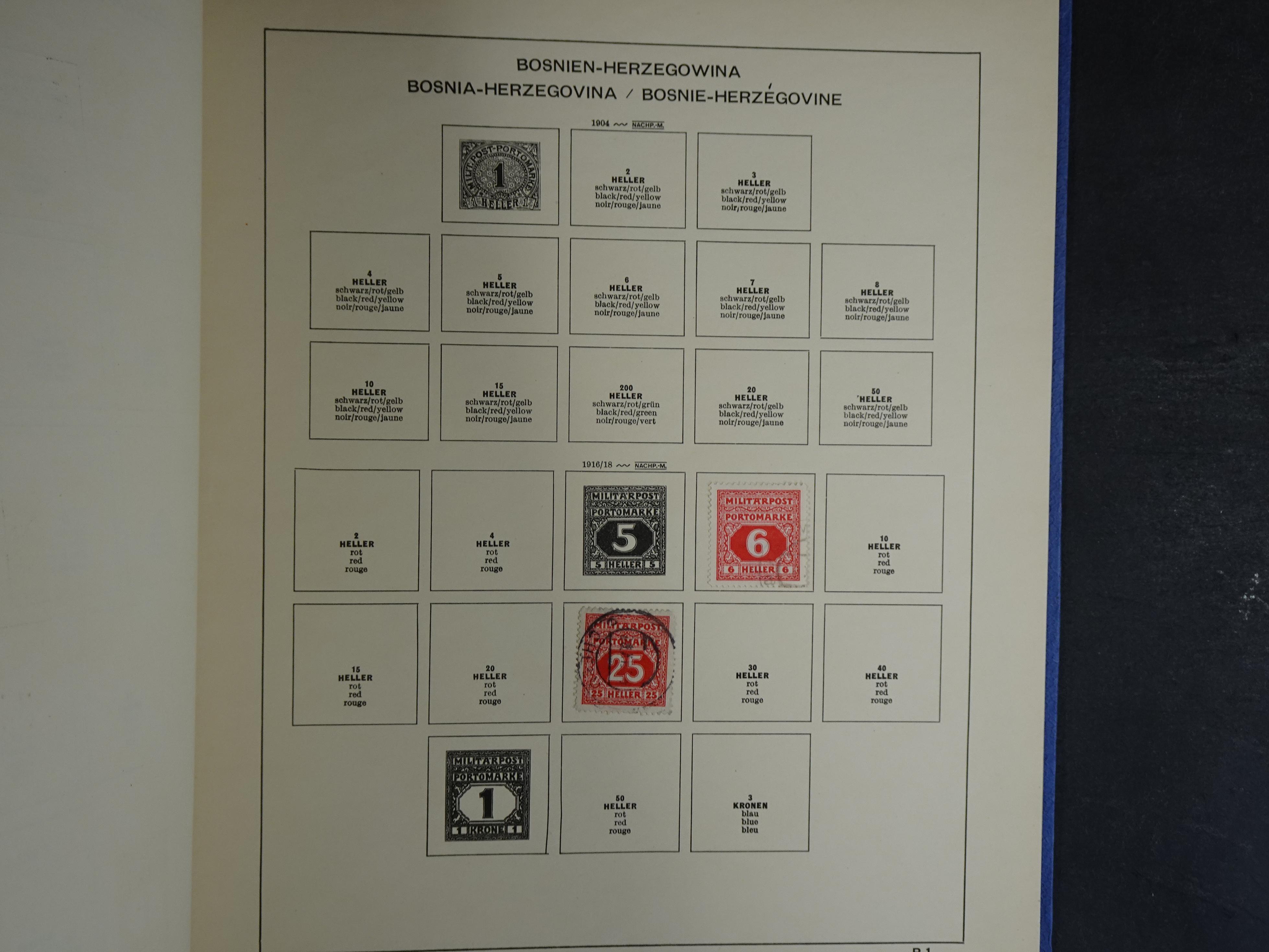 Nette verzameling in Schaubek album.
Bevat ook wat back of the book. 102