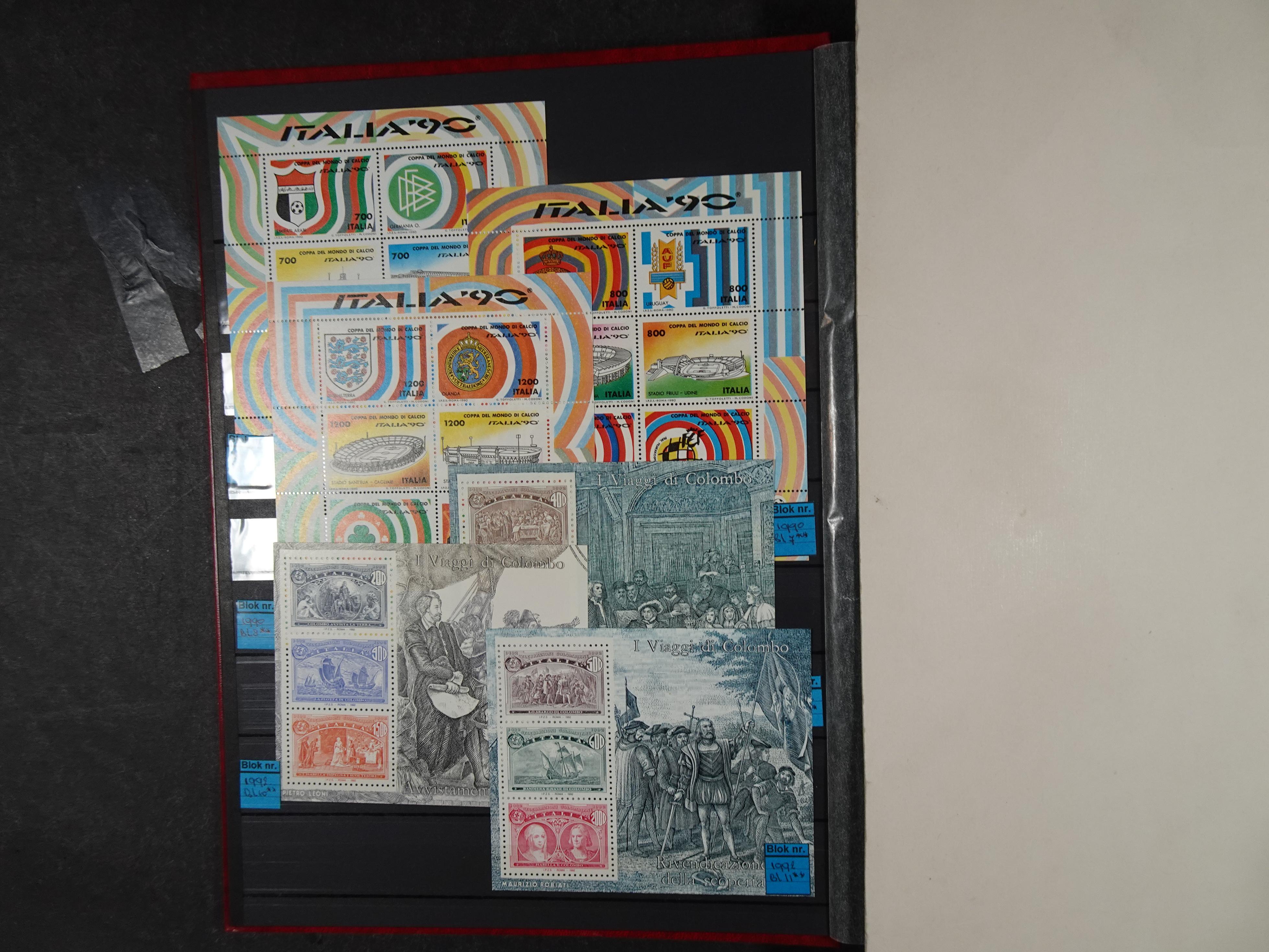 Mooie partij blokken en kleinbogen o.a. Belire blokken, San Marino. 2