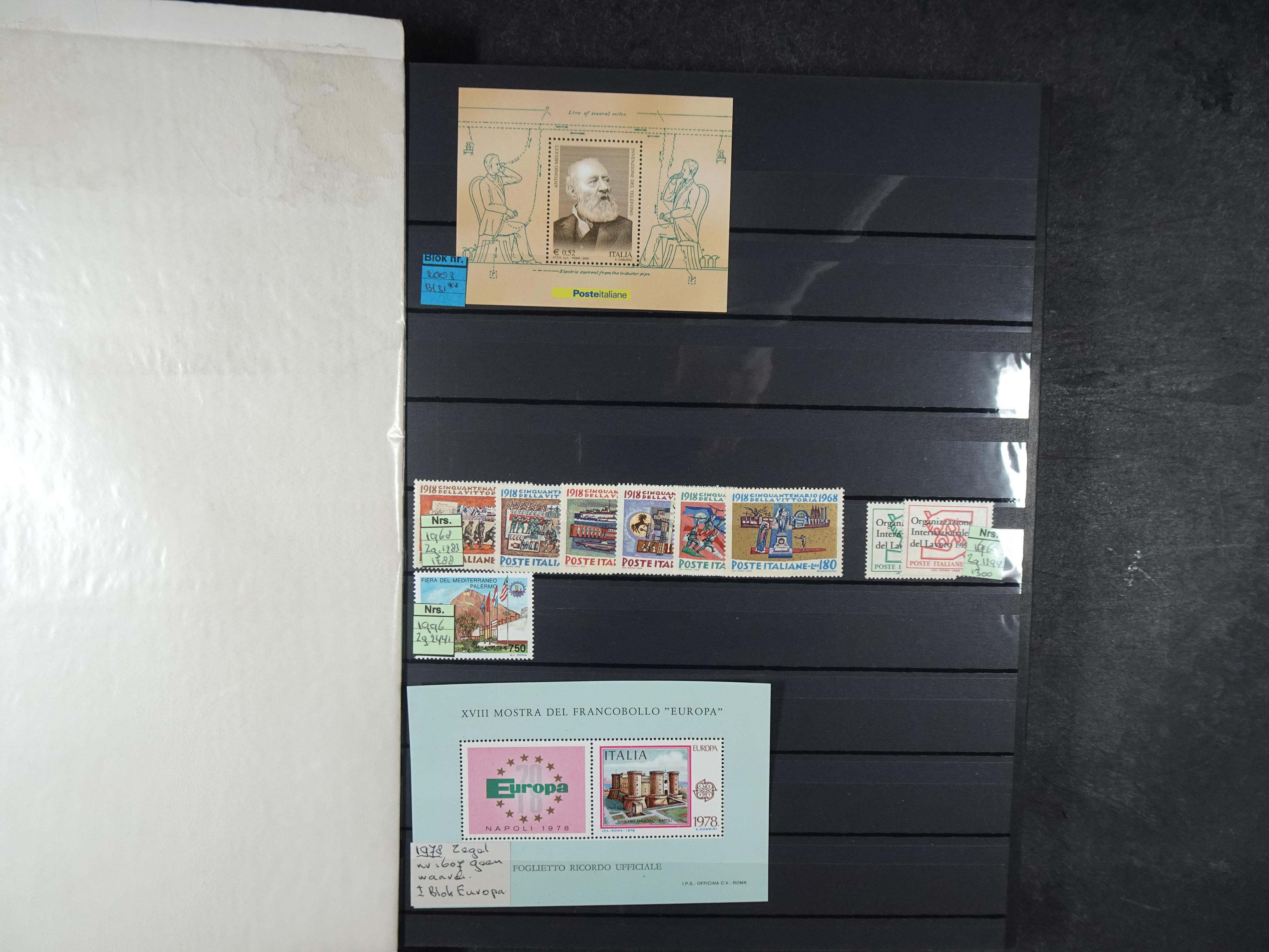 Mooie partij blokken en kleinbogen o.a. Belire blokken, San Marino. 5