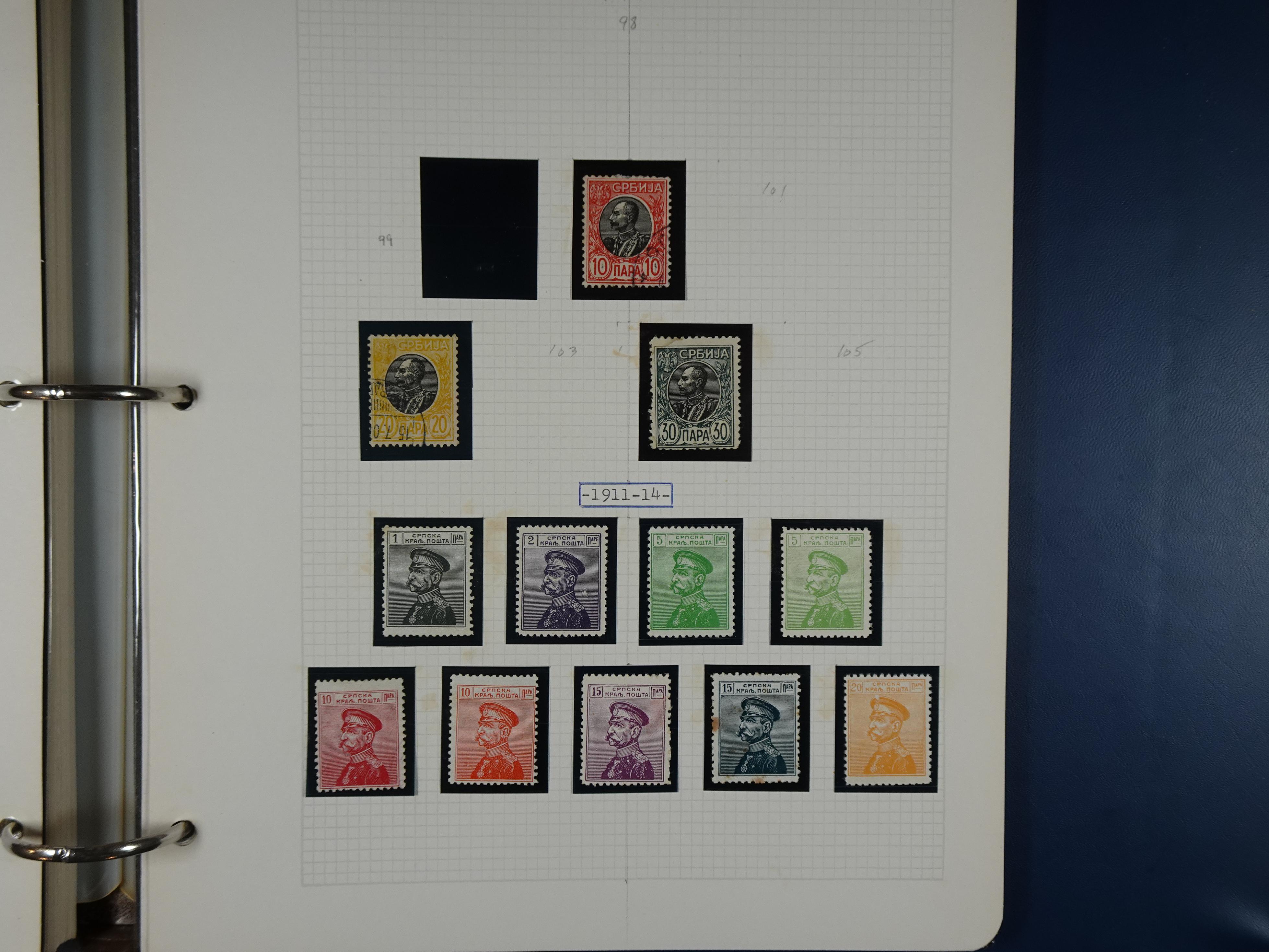 Mooie rest verzameling 1866 - 1944 incl. gebieden. 107