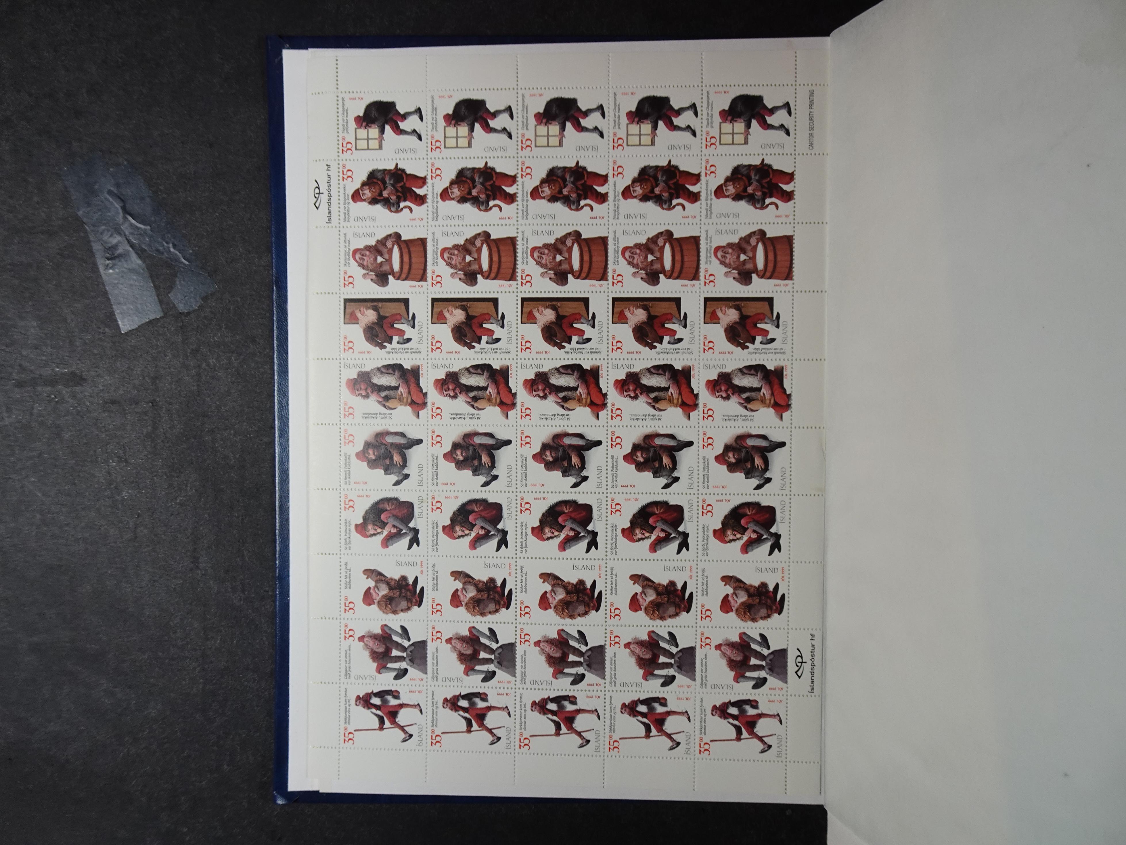 Kleinbogen t/m 2018, zeer hoge cat waarde. 2