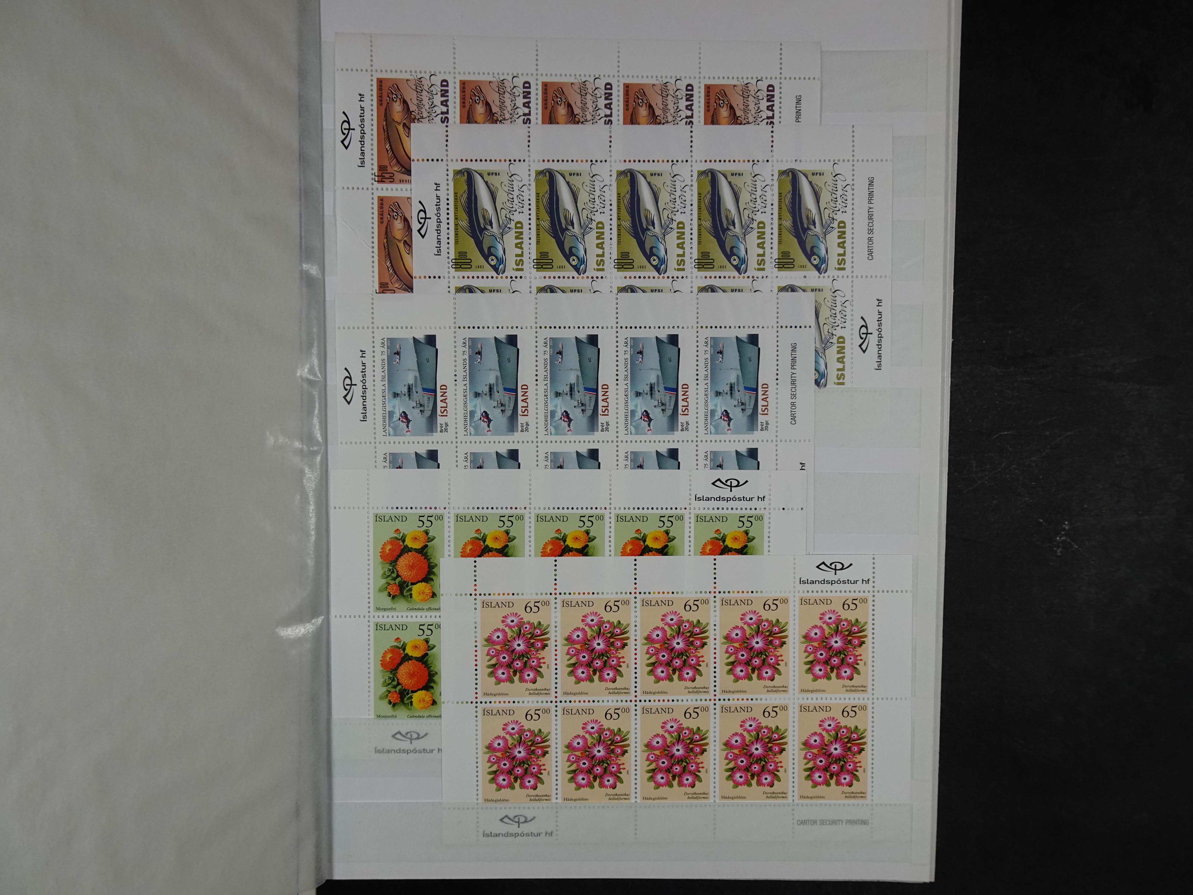 Kleinbogen t/m 2018, zeer hoge cat waarde. 5