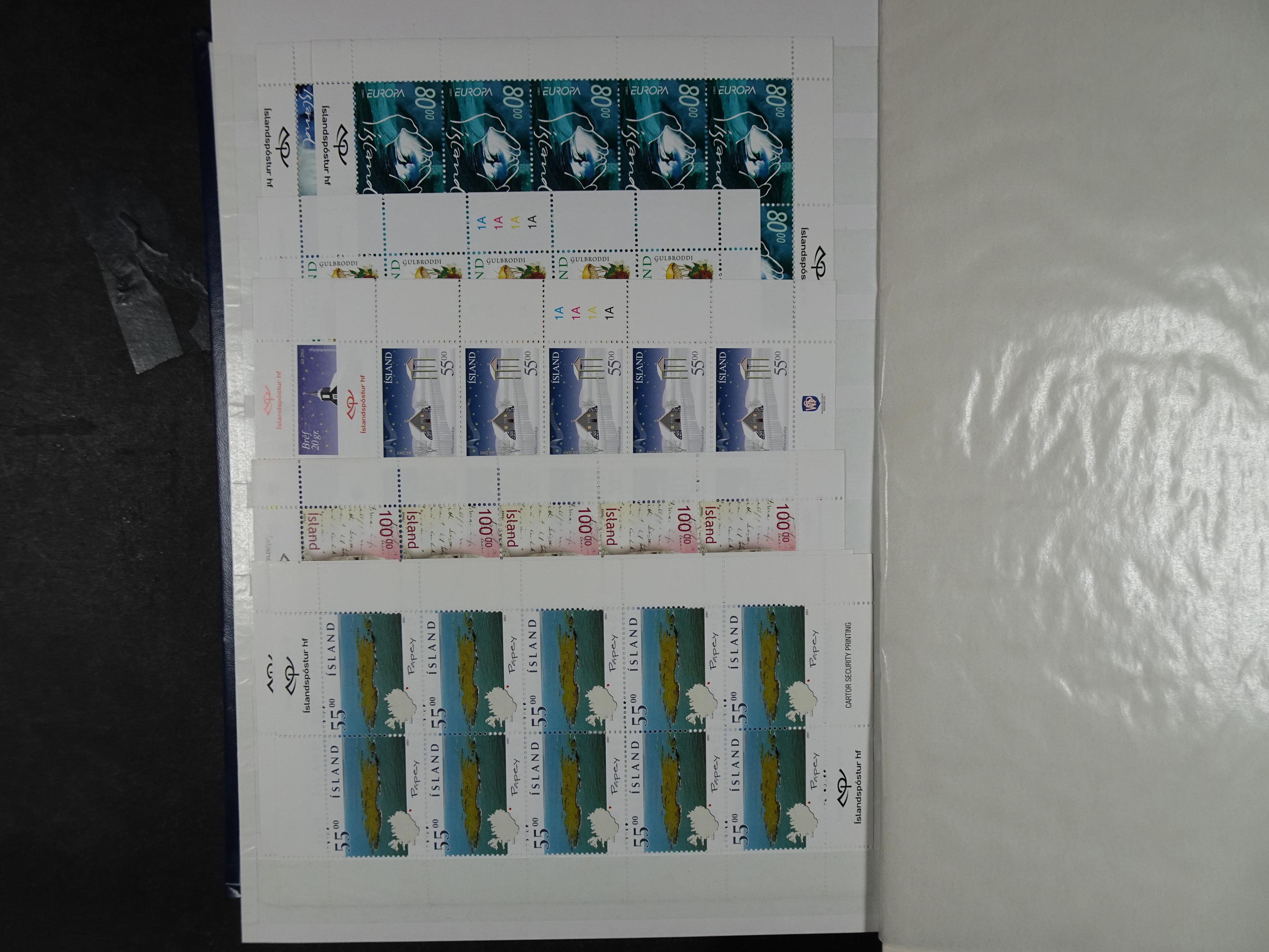 Kleinbogen t/m 2018, zeer hoge cat waarde. 6