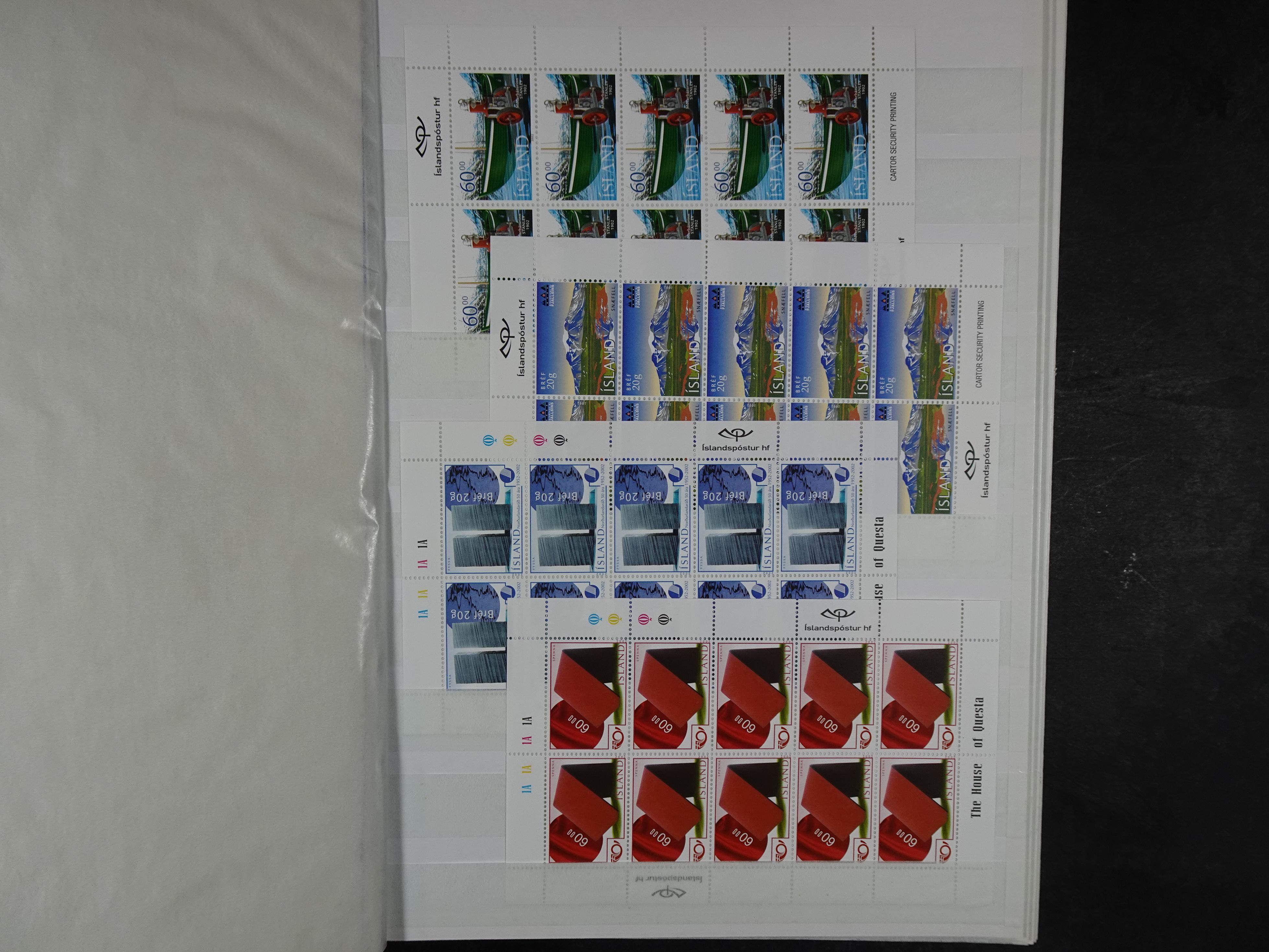 Kleinbogen t/m 2018, zeer hoge cat waarde. 7